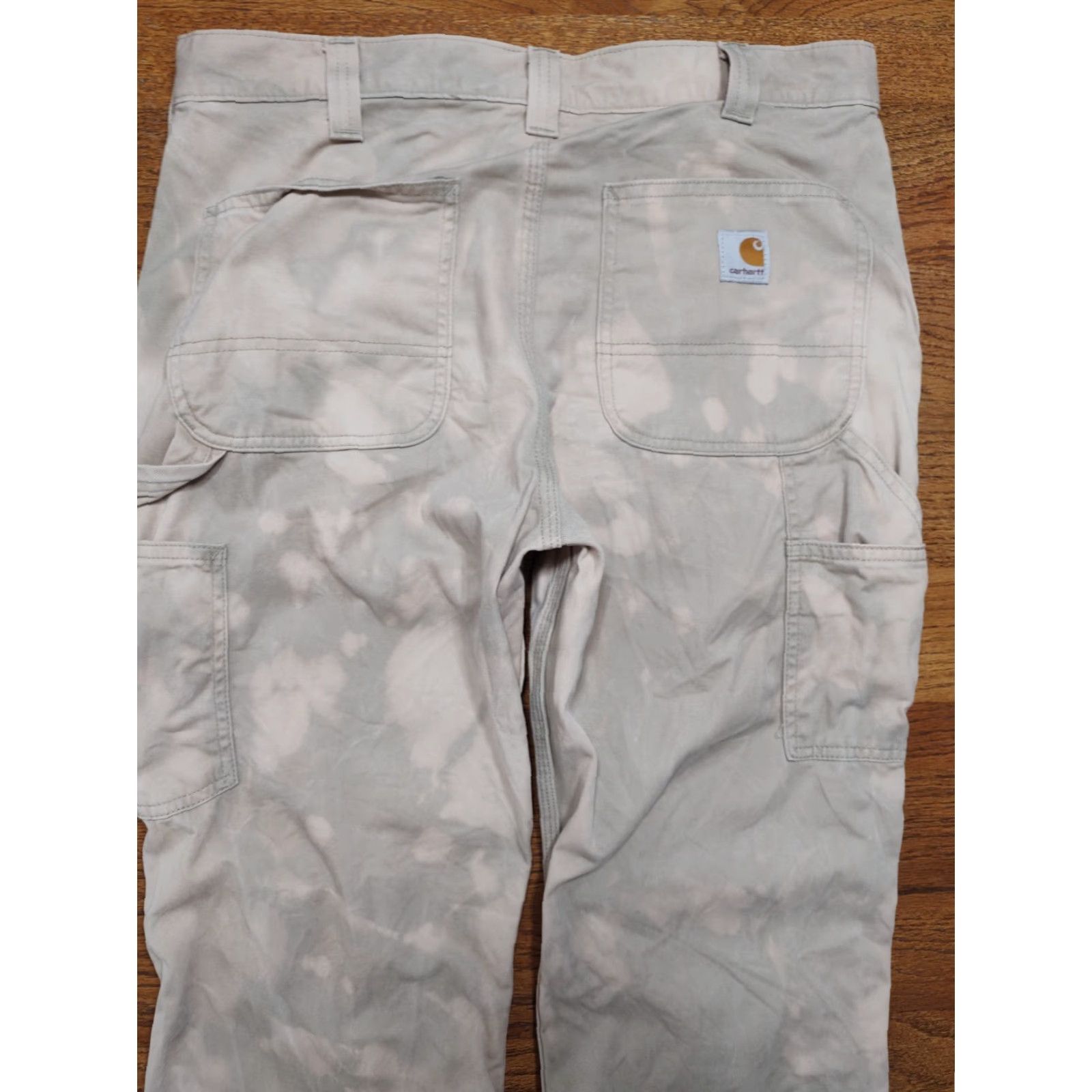 Carhartt Vtg Carhartt Tie Dye Acid Wash Brown Carpenter Pants Canvas Mens 33x32 Relaxed Size US 33 - 3 Thumbnail