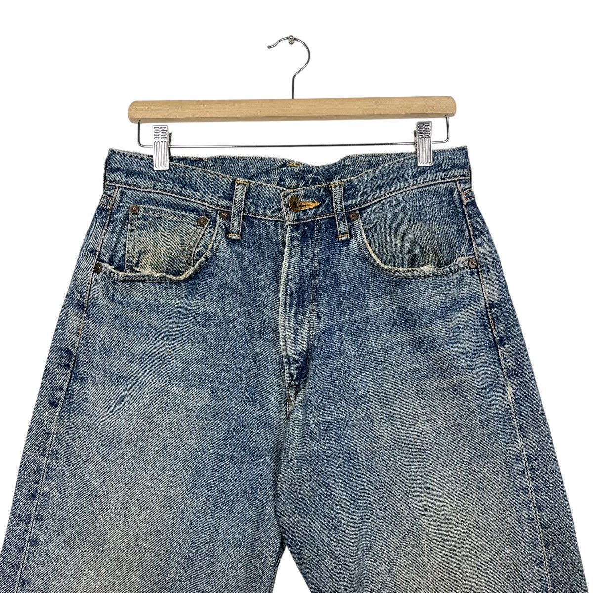 Japanese Brand Edwin 505 Faded Dirty / Faded Blue Selvedge Jeans W 30 Size US 30 / EU 46 - 2 Thumbnail