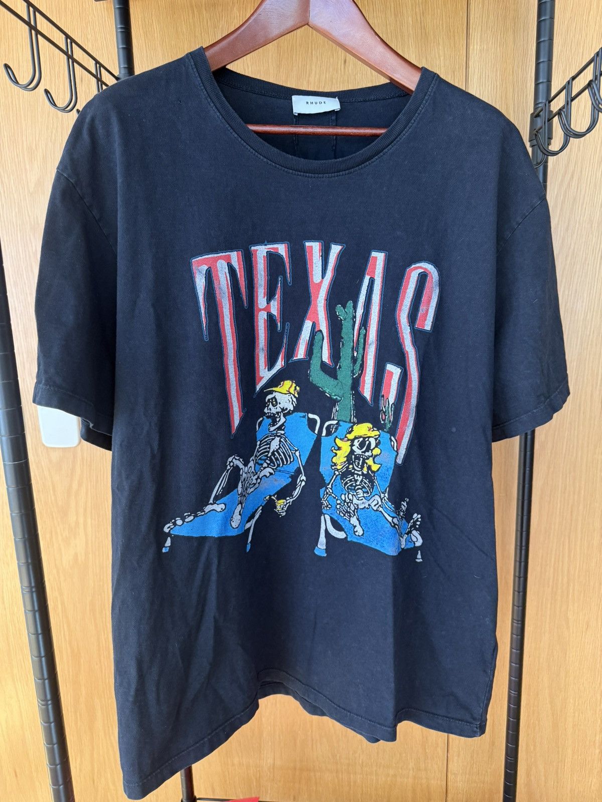 Rhude RHUDE - don’t crey texas tee - size L Size US L / EU 52-54 / 3 - 1 Thumbnail