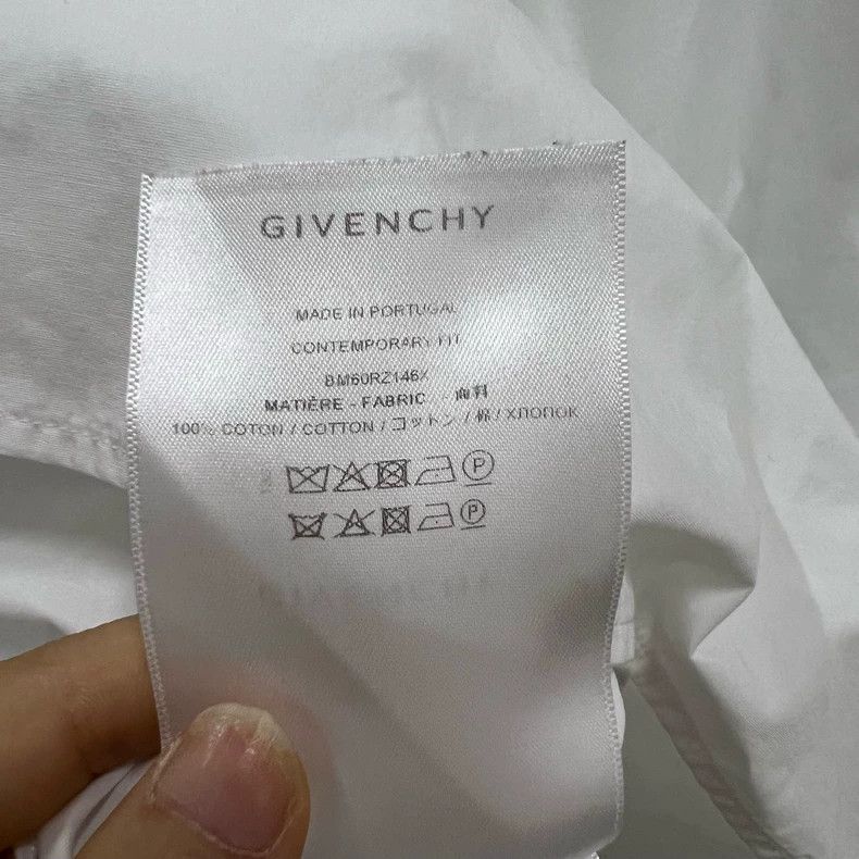 Givenchy Givenchy Size43 White Belted Shirt Size 43 Size US M / EU 48-50 / 2 - 3 Thumbnail