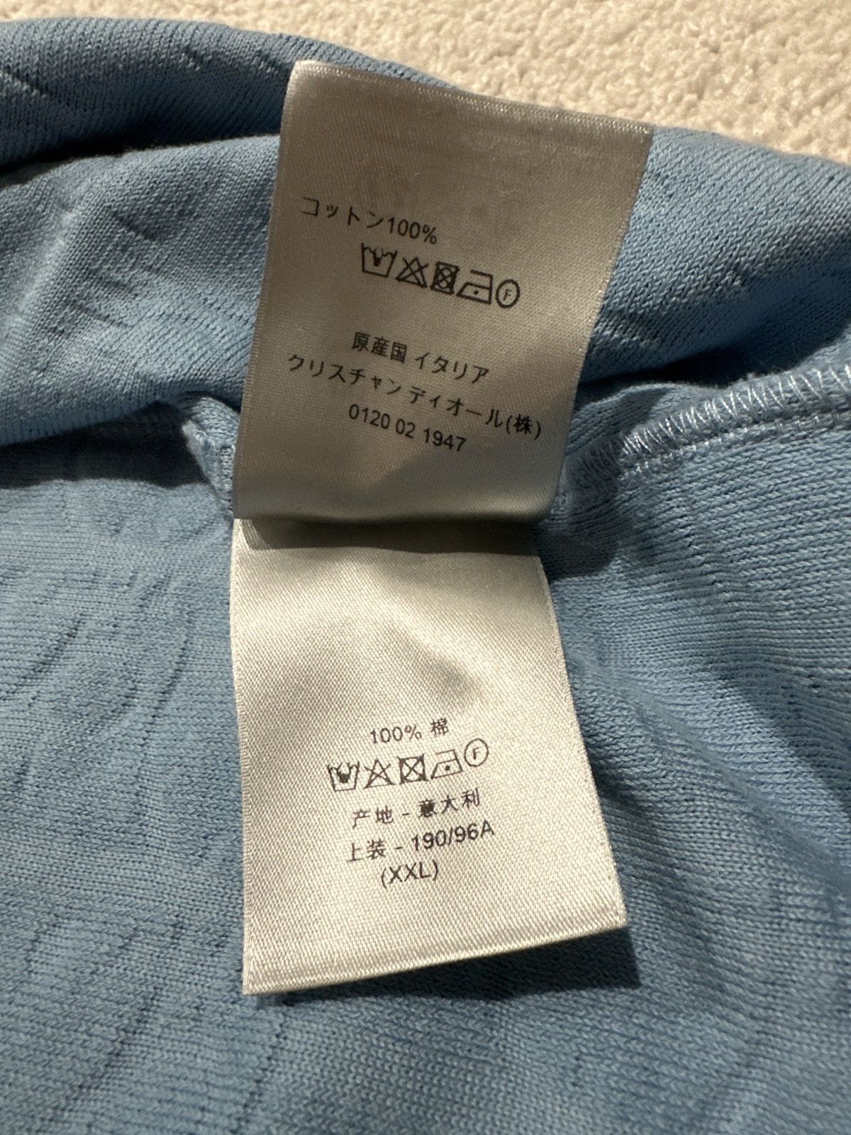 Dior Dior Oblique Blue Towel Shirt Size US XXL / EU 58 / 5 - 5 Thumbnail