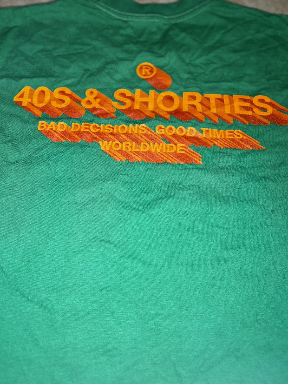 40's & Shorties 40’s and shorty’s green and orange T-shirt Size US M / EU 48-50 / 2 - 3 Thumbnail