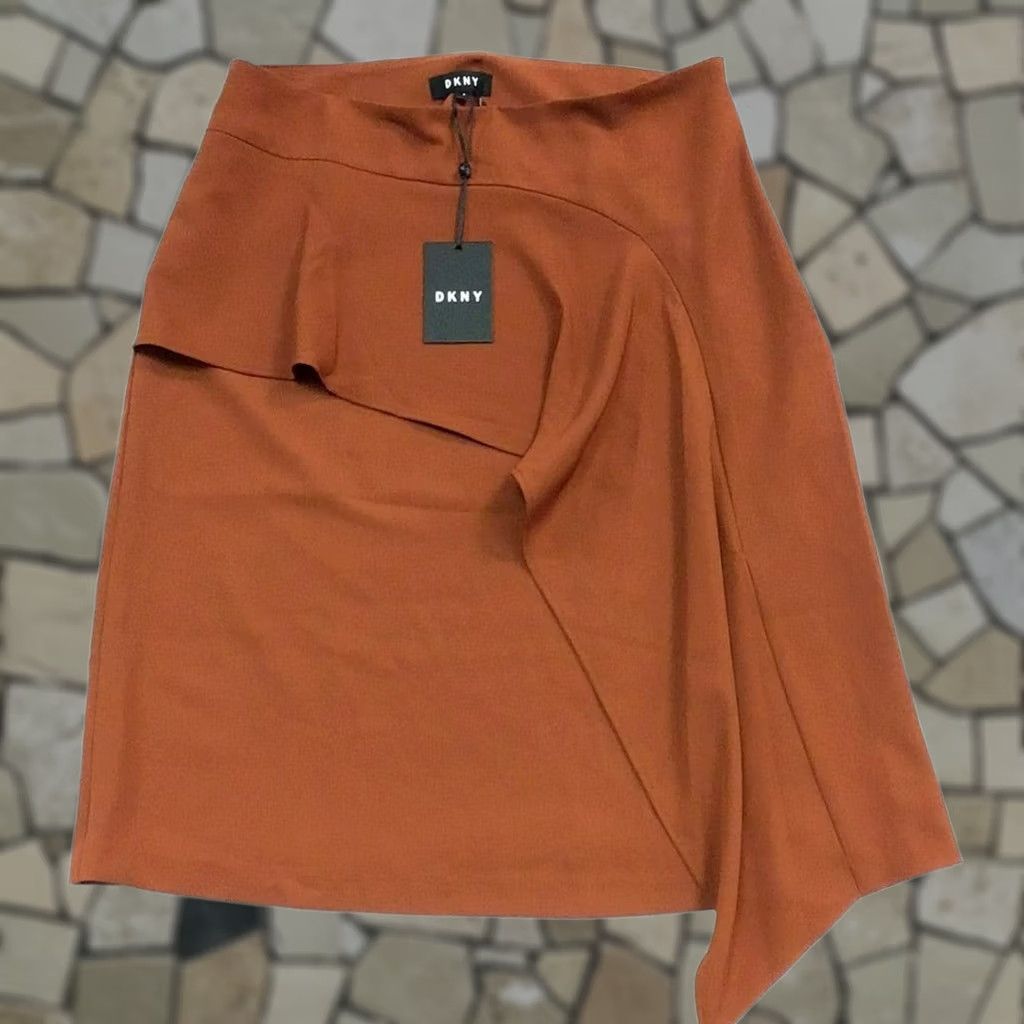 DKNY DKNY Skirt Women Midi A-Line Ruffle Orange 8 Modern Dresswear Style DKNY Women’s Regular Size 8 Skirt Color Orange Skirt Length Midi Accents Ruffle Size 30" / US 8 / IT 44 - 1 Thumbnail