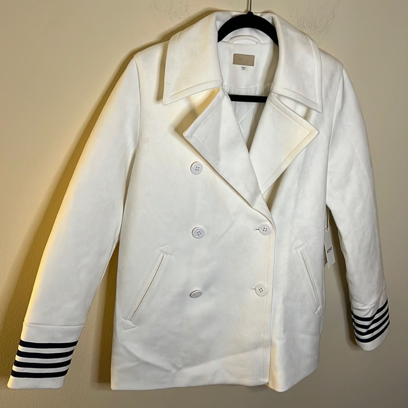 MOTHER MOTHER Double-Breasted Nautical Peacoat- Ships Ahoy Size S Size S / US 4 / IT 40 - 5 Thumbnail