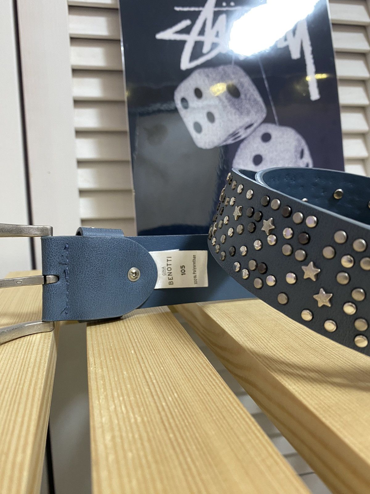 Hysteric Glamour Vintage Belt Y2K Stunned Leather Stars Rhinestones Stones Size ONE SIZE - 5 Thumbnail