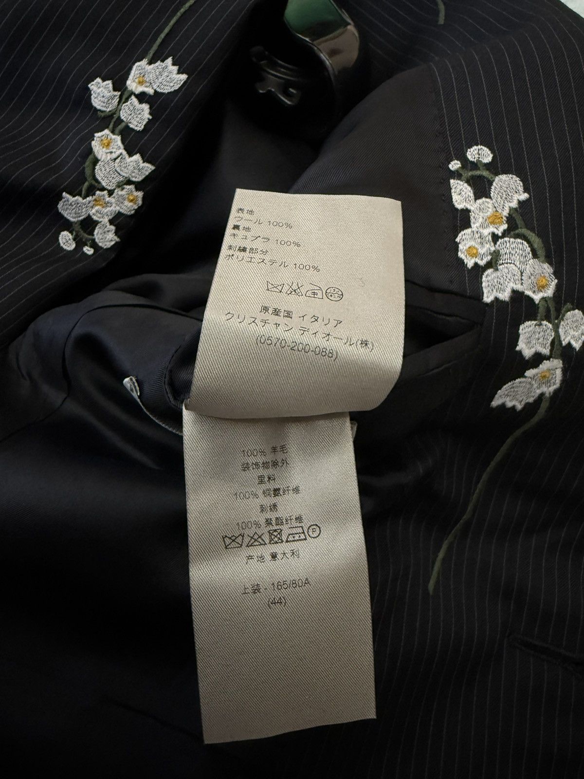 Dior Dior FW14 lily of Valley embroidery blazer suit Size 44R - 8 Thumbnail