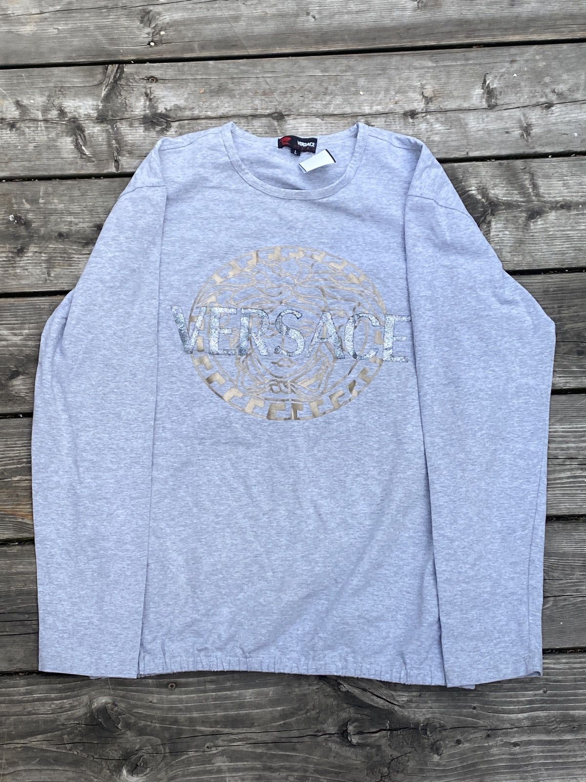 Versace × Vintage Vintage Big Logo Versace Sport Shirt Large Size US L / EU 52-54 / 3 - 2 Thumbnail