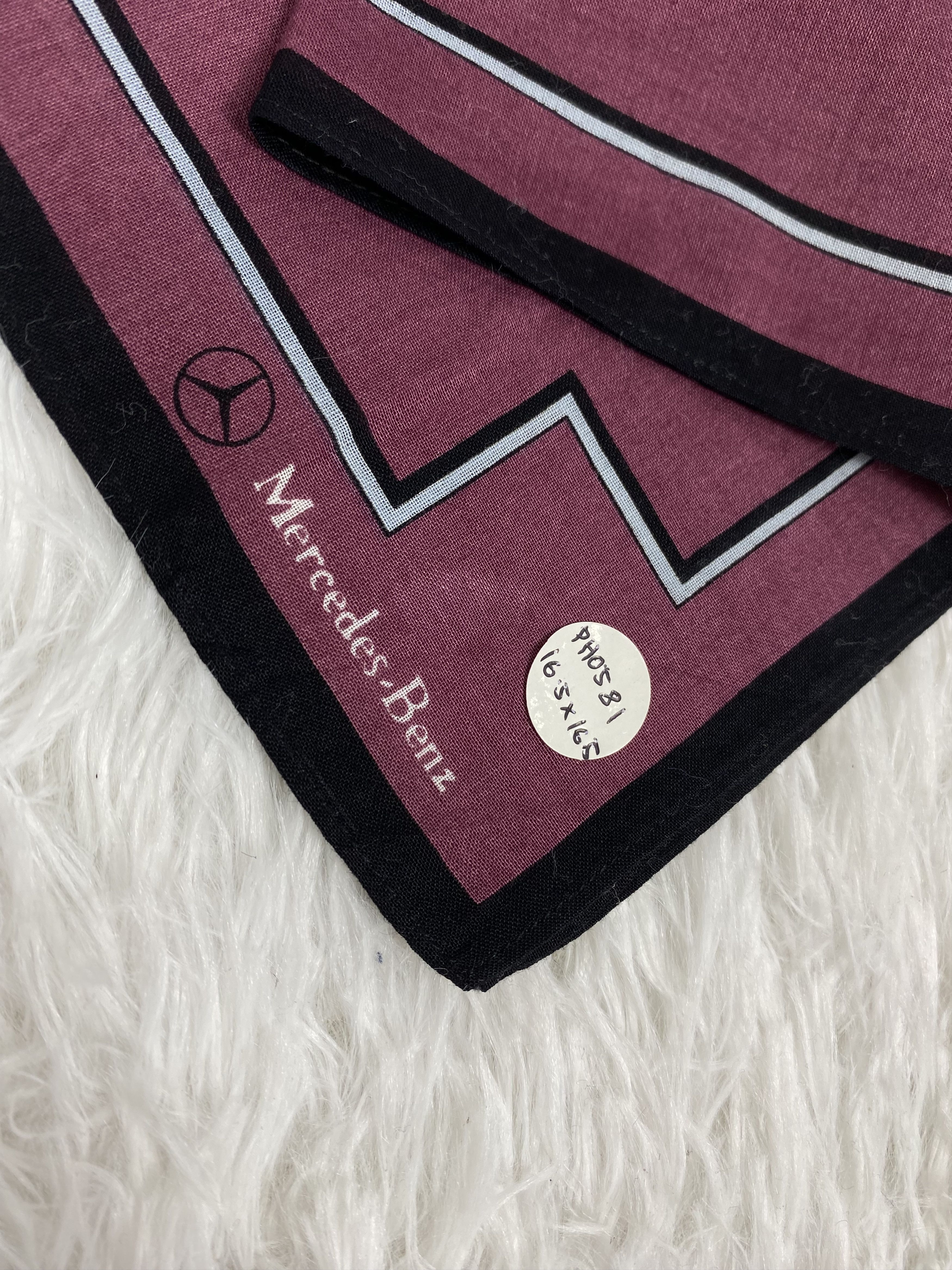 Mercedes-Benz Vintage Mercedes Benz Handkerchief Neckerchief PH0581 Size ONE SIZE - 2 Thumbnail