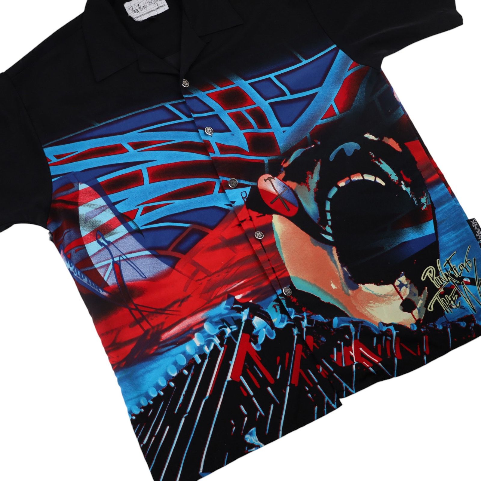 Dragonfly × Pink Floyd × Vintage VTG Y2k Dragonfly Pink Floyd The Wall Button Up Tour Shirt Size US L / EU 52-54 / 3 - 3 Thumbnail