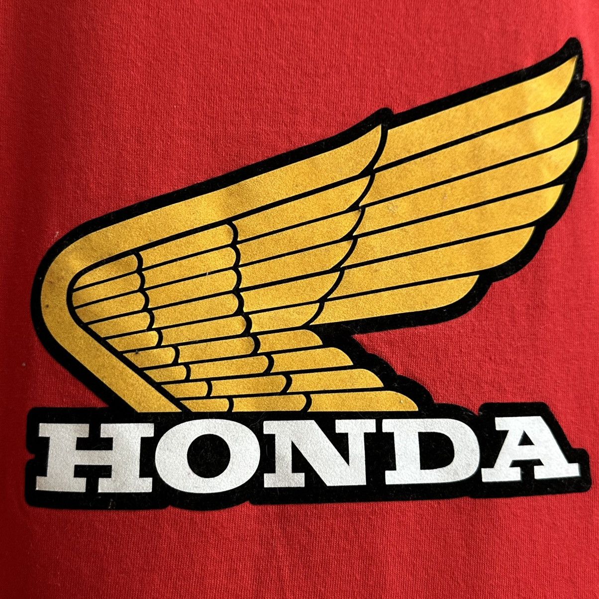 Honda Vintage Honda Racing Velour Big Logo Tee Size US M / EU 48-50 / 2 - 3 Thumbnail