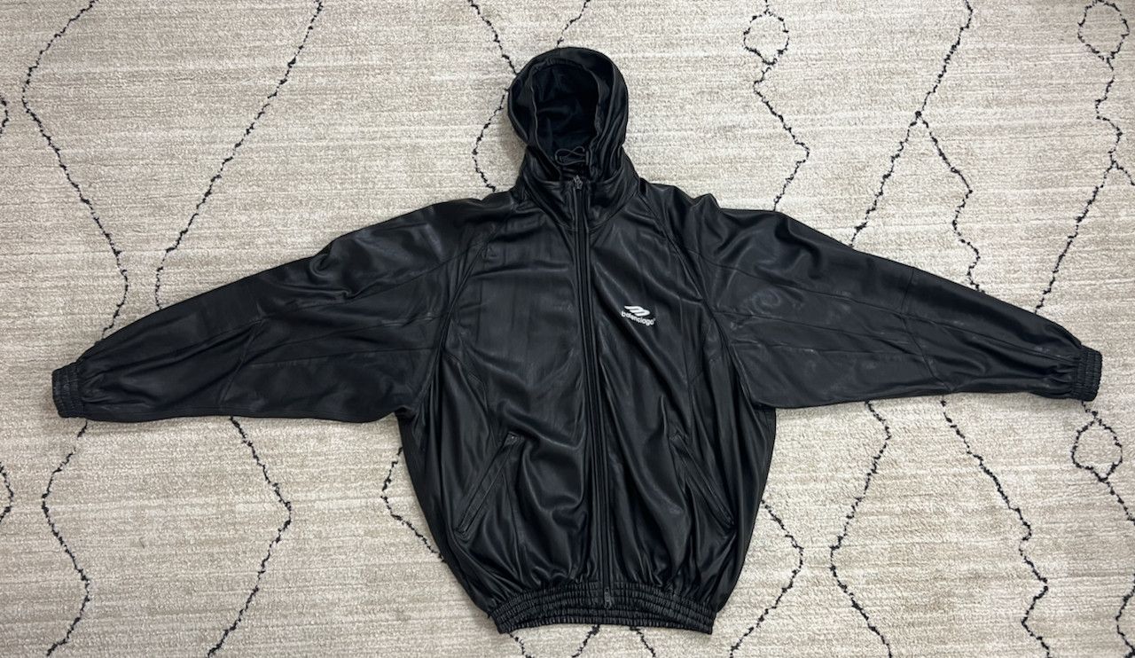 Balenciaga BALENCIAGA B-Sporty Leather Bomber Jacket Size US XL / EU 56 / 4 - 3 Thumbnail