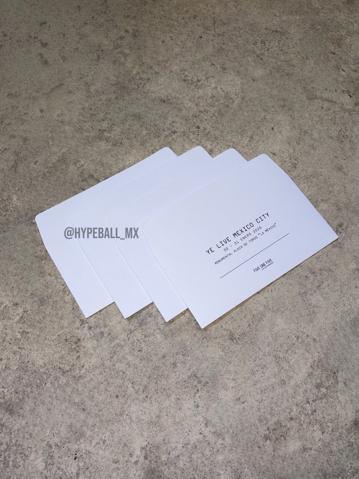 Kanye West 2026 Ye Mexico City Concert Staff envelopes Size ONE SIZE - 4 Thumbnail
