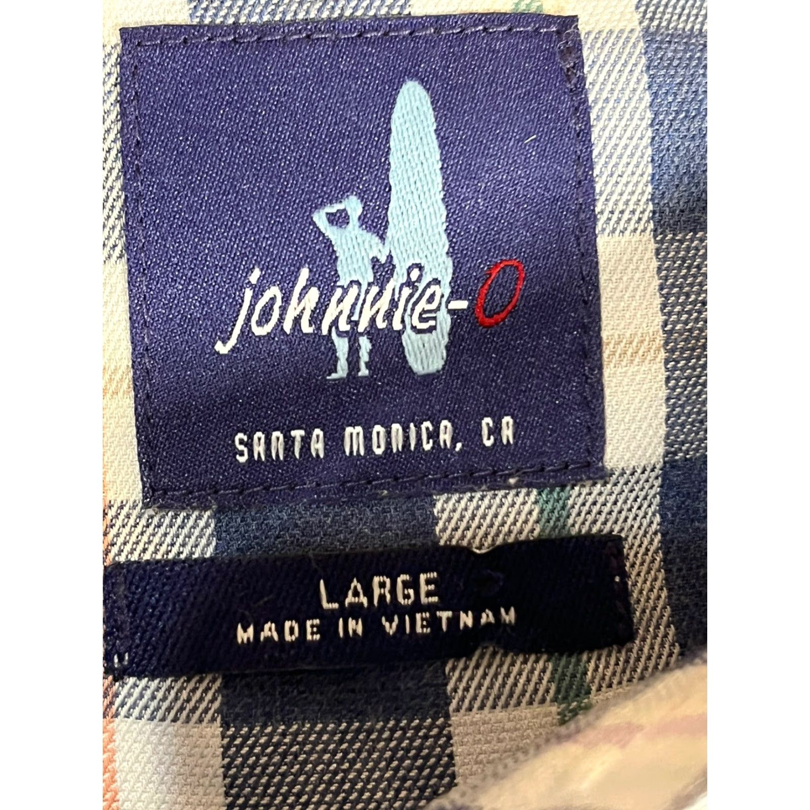 johnnie-O Johnnie-O Shirt Mens L Multicolor Plaid Long Sleeve Button-Down Casual Golf Cotton Blend Preppy Mens Size US L / EU 52-54 / 3 - 5 Thumbnail