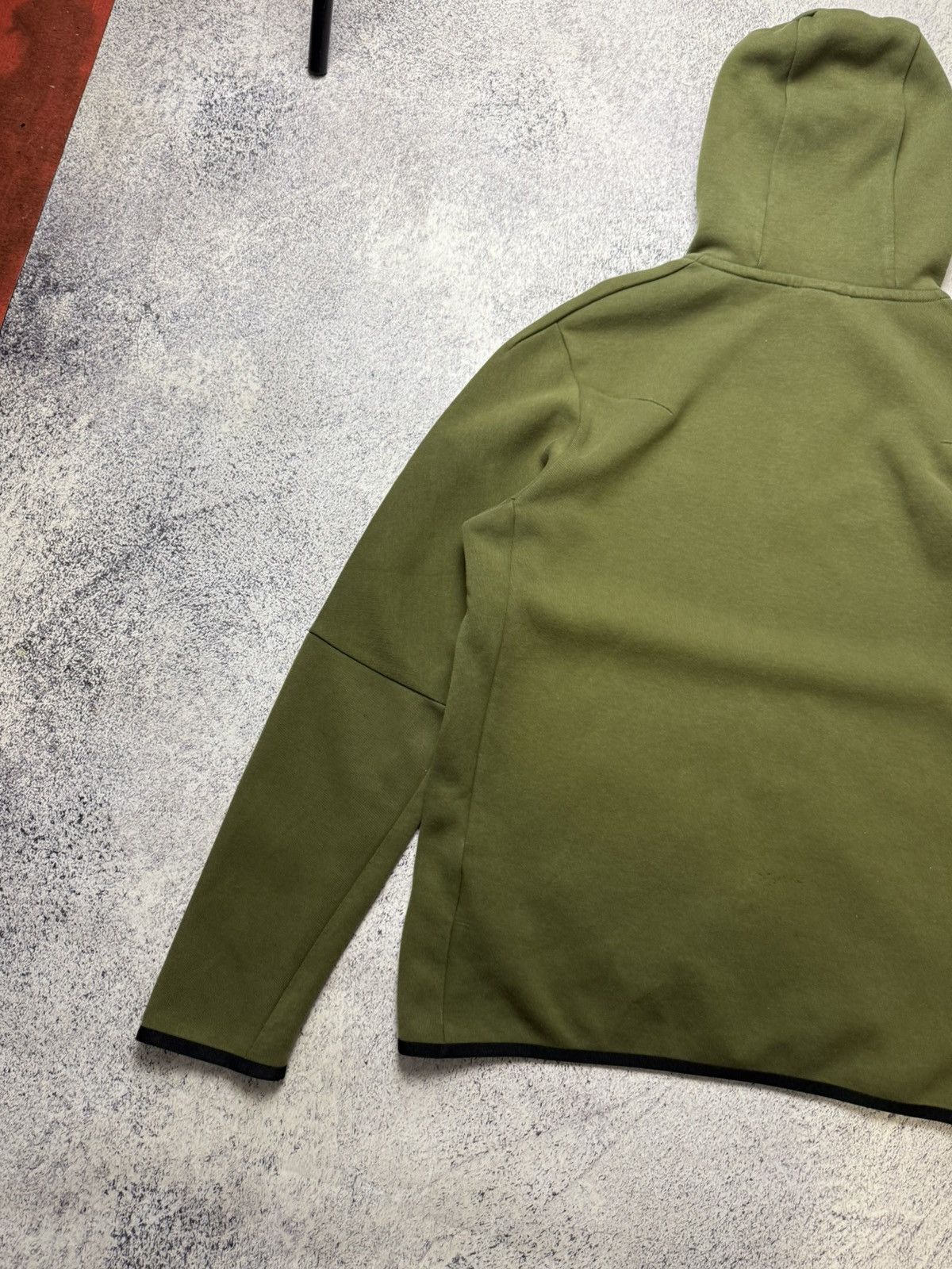 Nike Mens Nike Tach Fleece Green Zip Up Hoodie Drill Size US M / EU 48-50 / 2 - 19 Thumbnail