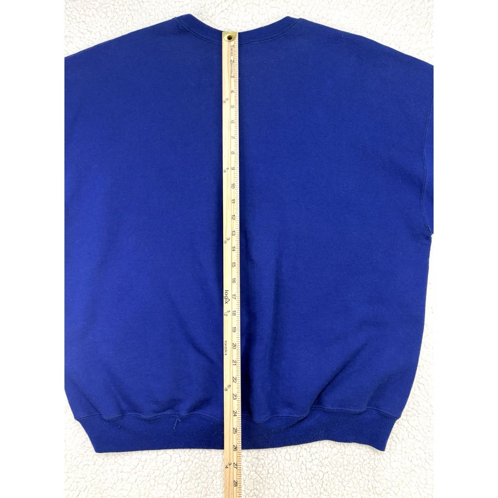 Starter VINTAGE STARTER Blue Crewneck Sweatshirt L Mens 90s Solid Essential Heavyweight Pullover Sports Size US L / EU 52-54 / 3 - 8 Thumbnail