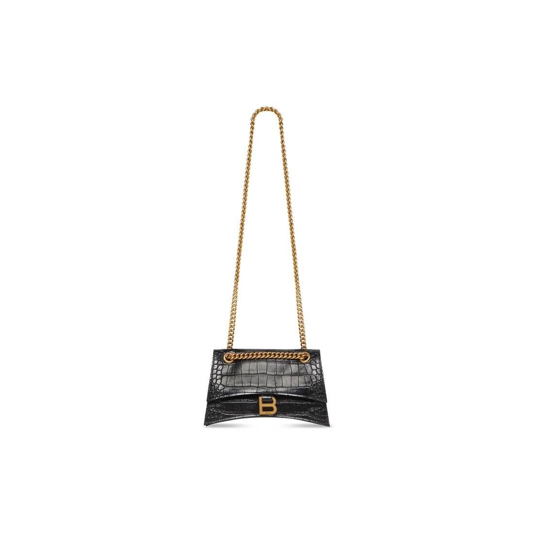 Balenciaga o1mt1gz0325 Size: OS / Crush Small Chain Bag Crocodile Size ONE SIZE - 7 Thumbnail