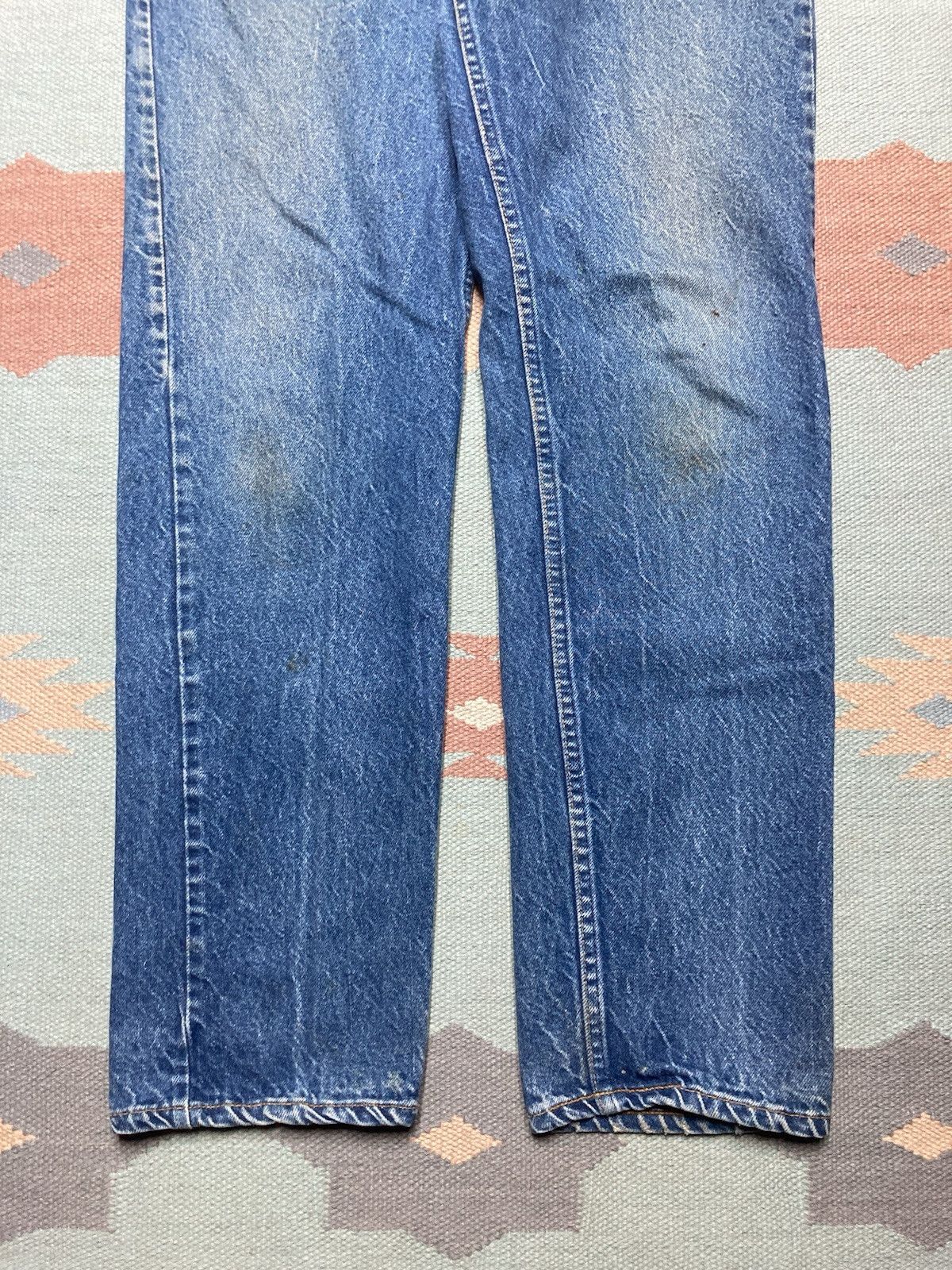 Levi's × Vintage Vtg 80s Levi’s 505 0216 jeans USA dark faded straight 33x31 Size US 33 - 6 Thumbnail