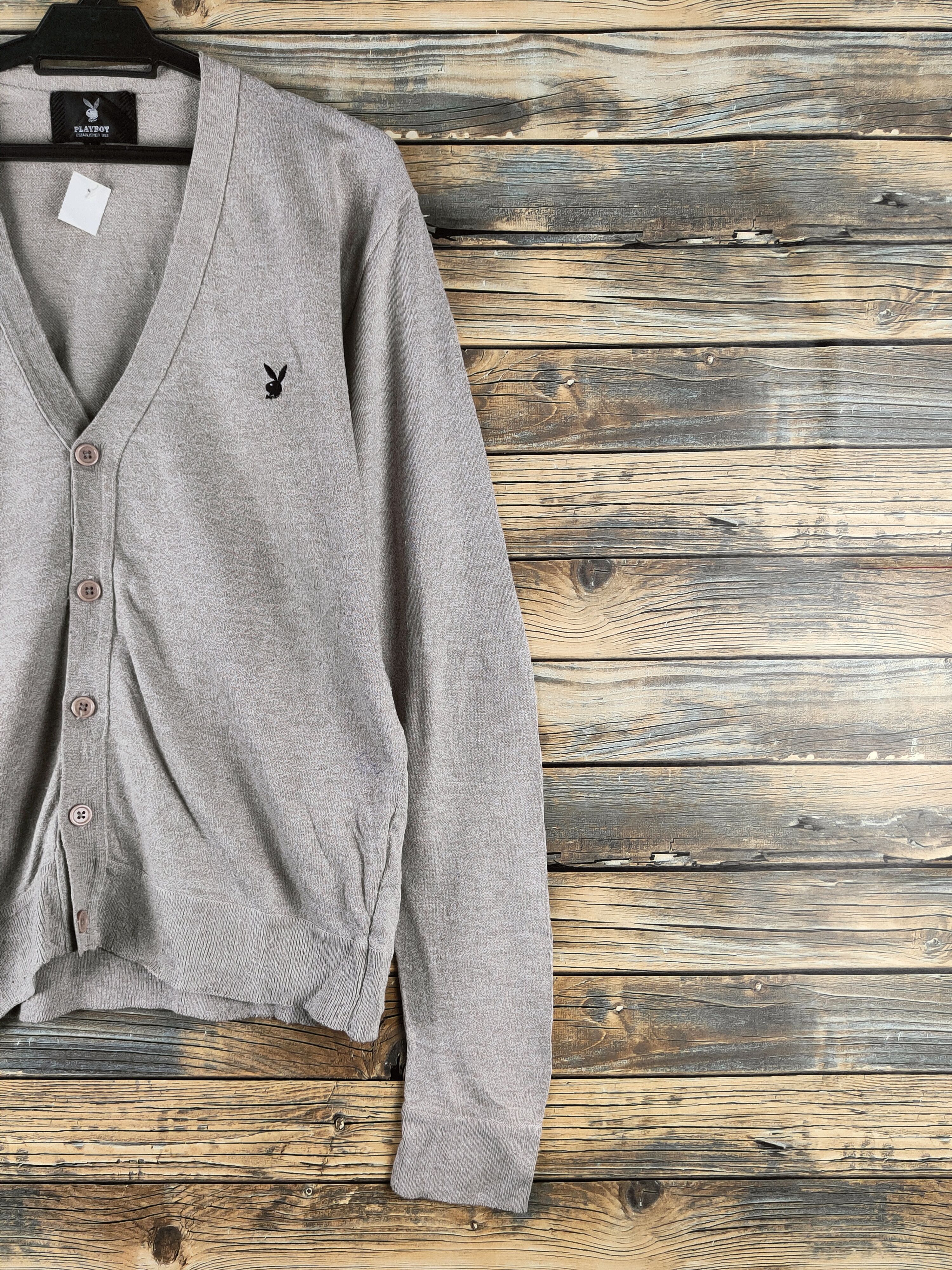 Playboy DL Playboy Beige Knitwear Cardigan #46-945 Size US L / EU 52-54 / 3 - 6 Thumbnail