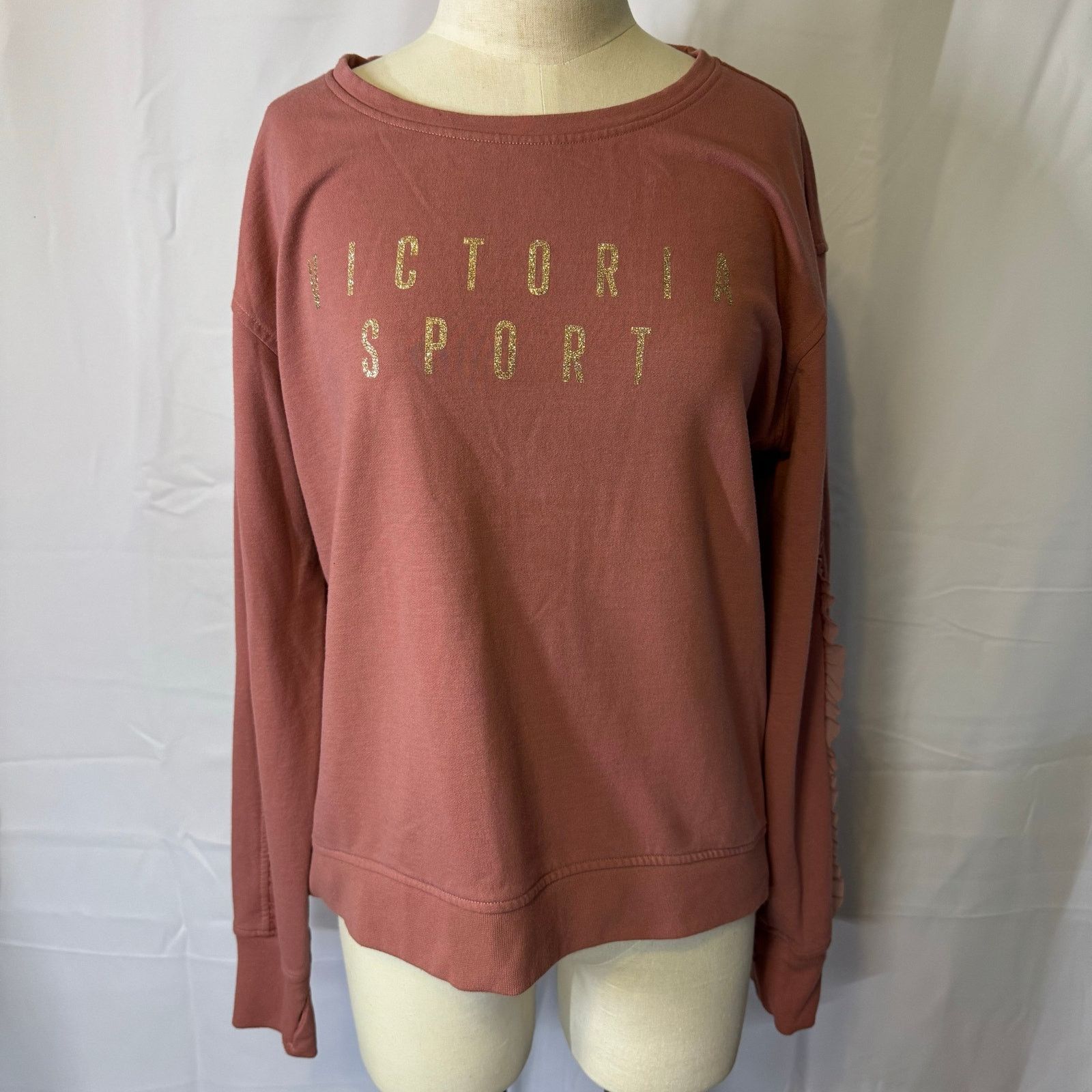 Victoria's Secret Victoria Sport Ruffled Fleece Pullover Victorias Secret Sz M Size M / US 6-8 / IT 42-44 - 1 Thumbnail