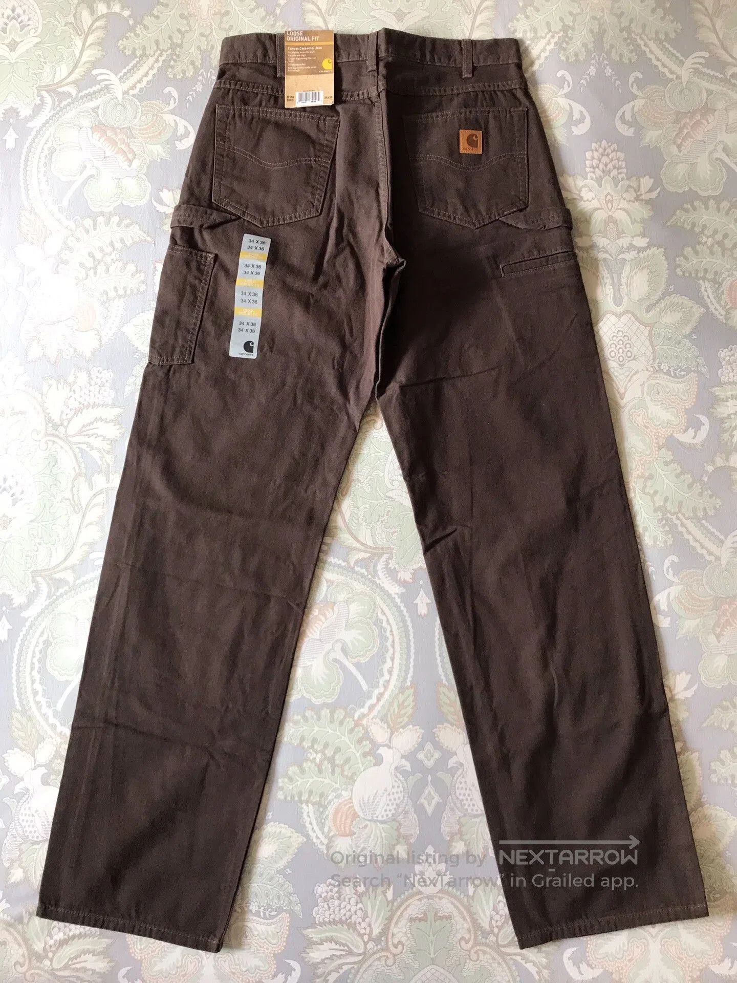 Carhartt Carhartt B159 DKB Canvas Work Pants. Size US 34 / EU 50 - 3 Thumbnail