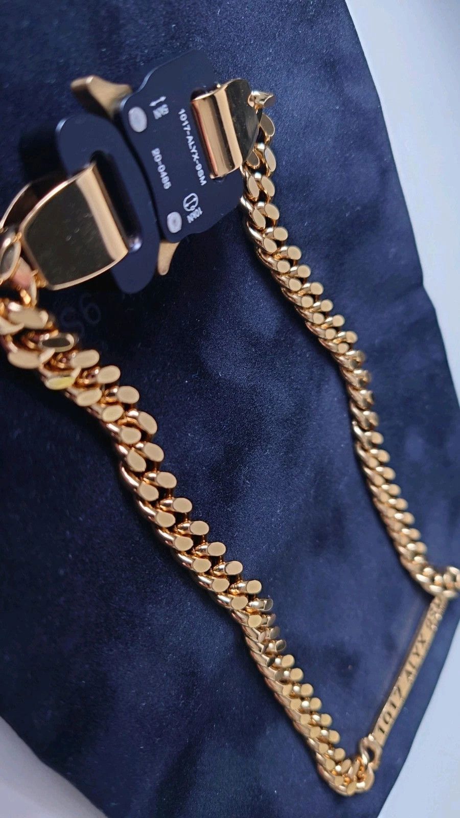 1017 ALYX 9SM 1017 Alyx 9SM Buckle Necklace - S22 - GLD00 Gold Shiny - NIB Size ONE SIZE - 8 Thumbnail