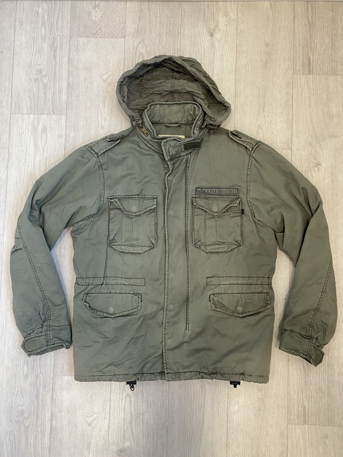 Alpha Industries × Vintage Alpha Industries M65 Military Vintage Jacket Big Logo size L Size US L / EU 52-54 / 3 - 1 Thumbnail
