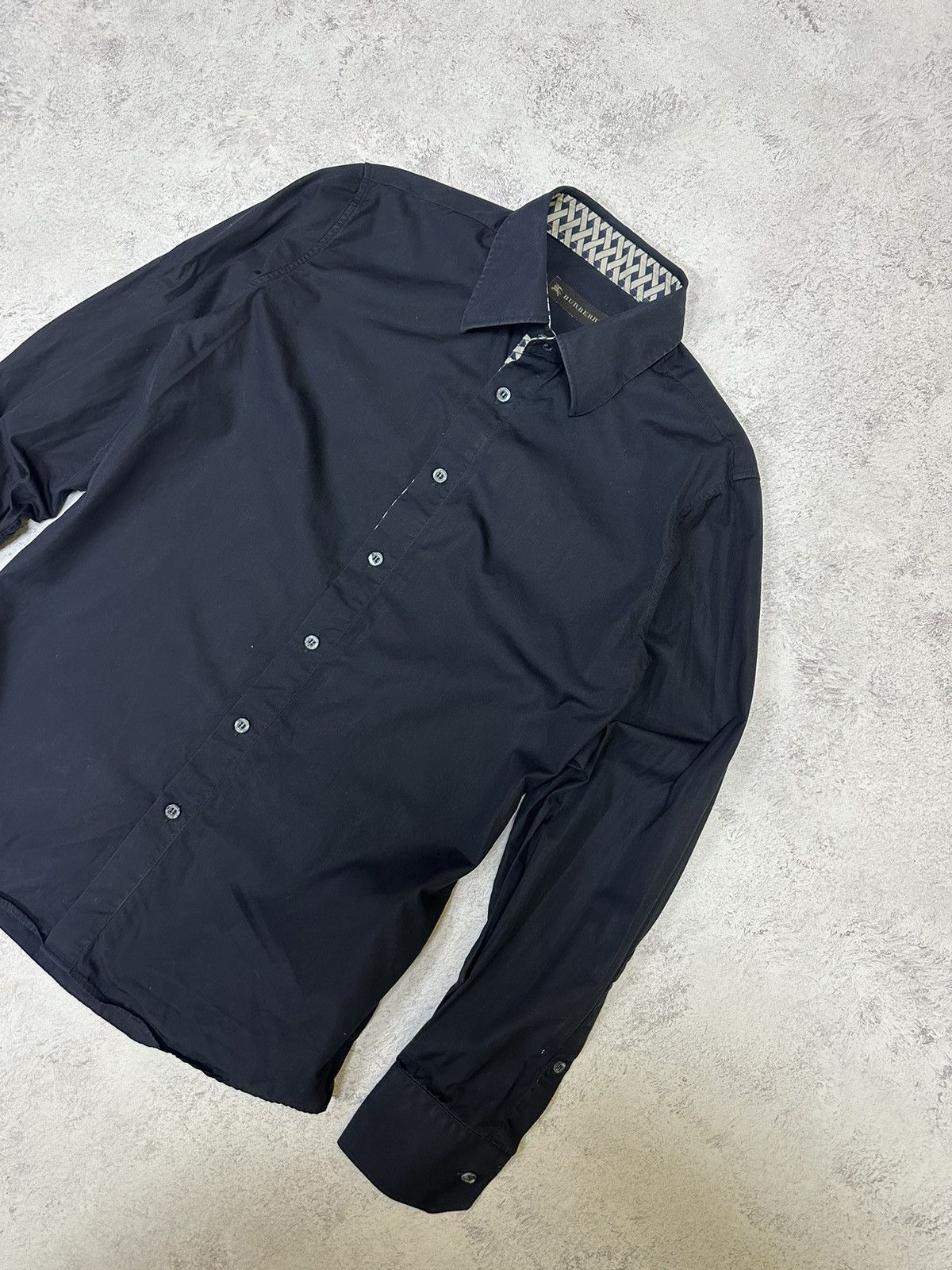 Burberry × Vintage Shirt Button up long sleeve Burberry 39-15 made in Italy Size US S / EU 44-46 / 1 - 3 Thumbnail