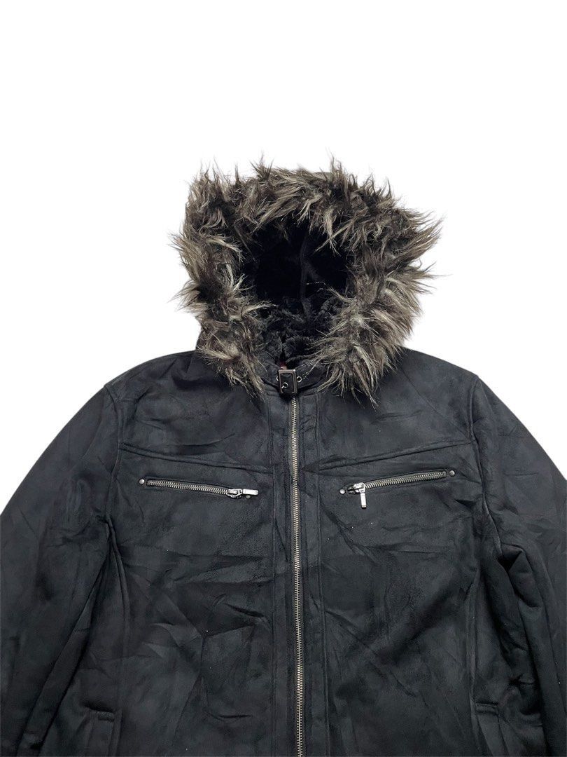 14th Addiction × Japanese Brand × KMRii Japanese Retro Punk suede Fur jacket Size US XL / EU 56 / 4 - 2 Thumbnail