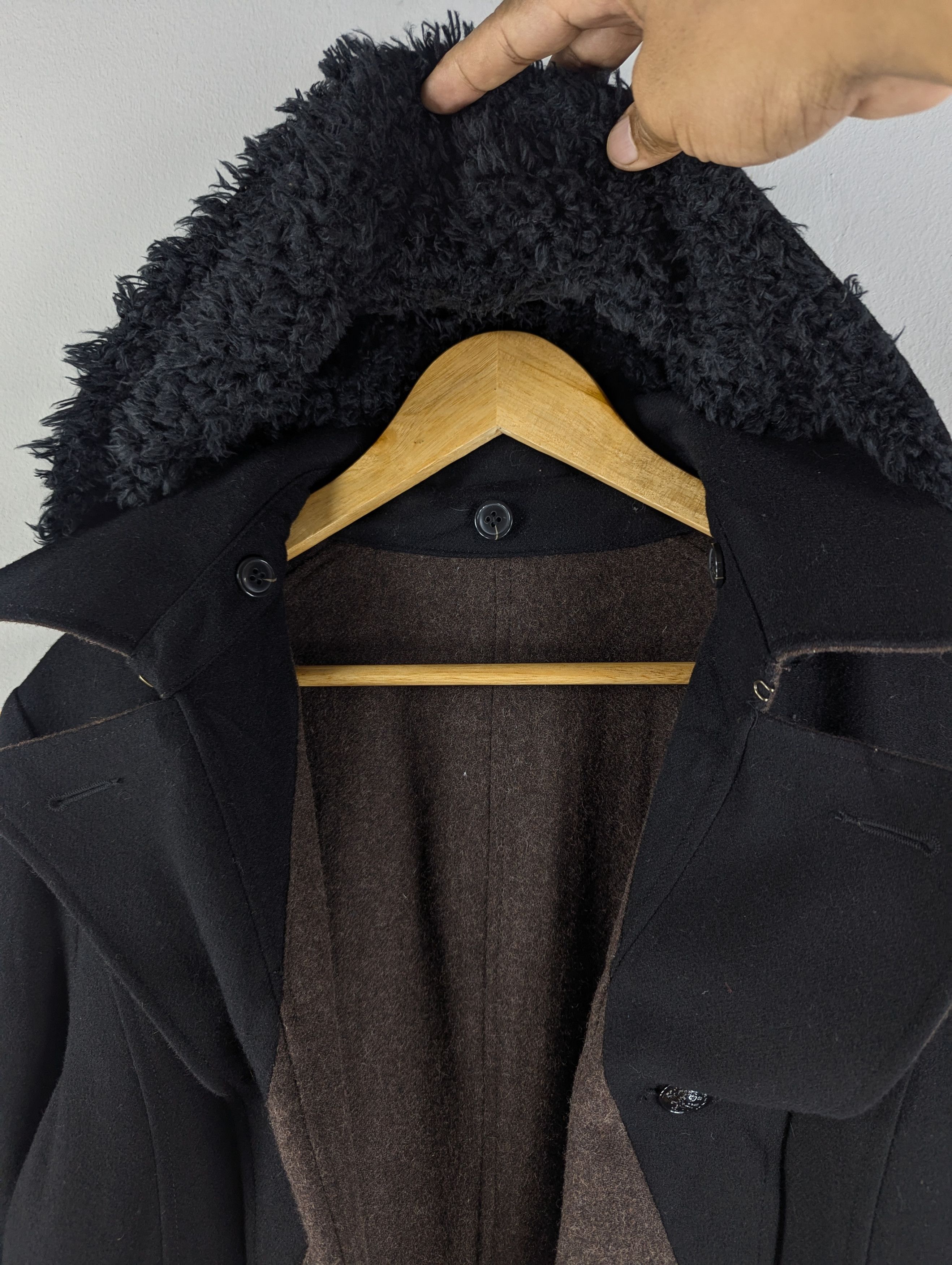 PPFM PPFM Double Collar Reversible Wool Hooded Jacket Size US L / EU 52-54 / 3 - 8 Thumbnail