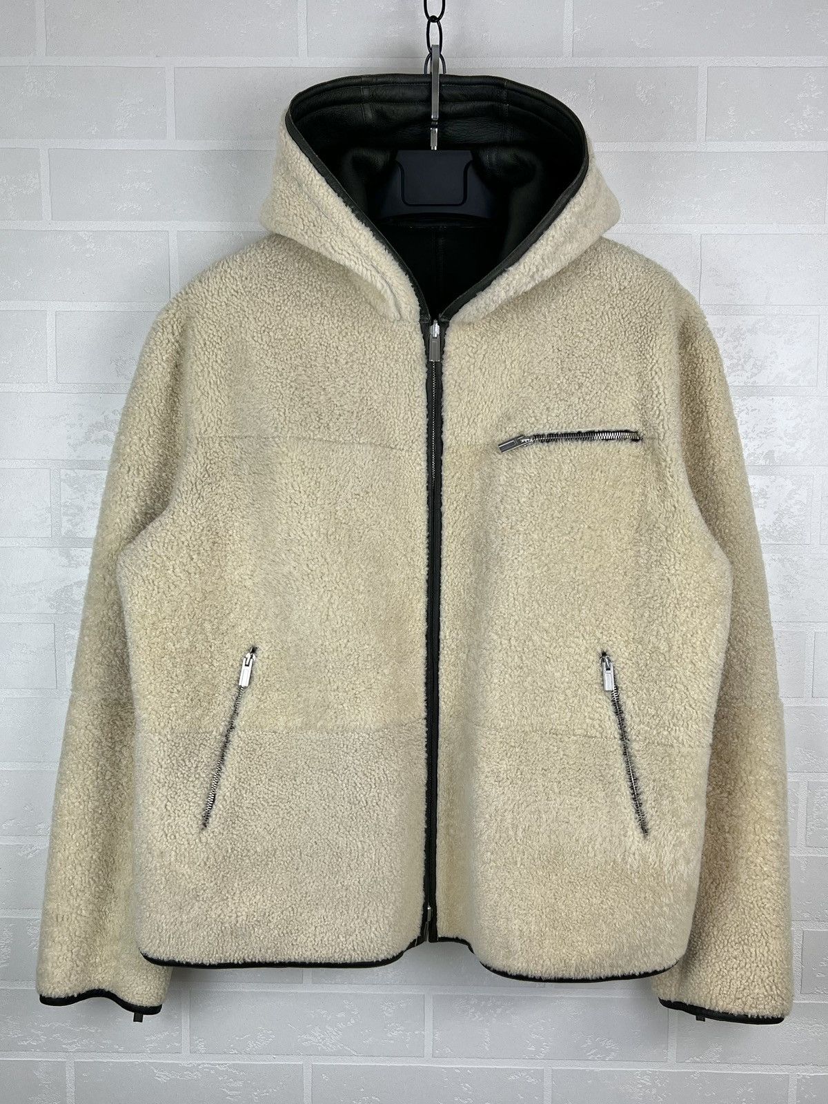 Hermes HERMES Jacket Leather Reversible Lambskin Sheepskin Men’s Size US XL / EU 56 / 4 - 17 Thumbnail