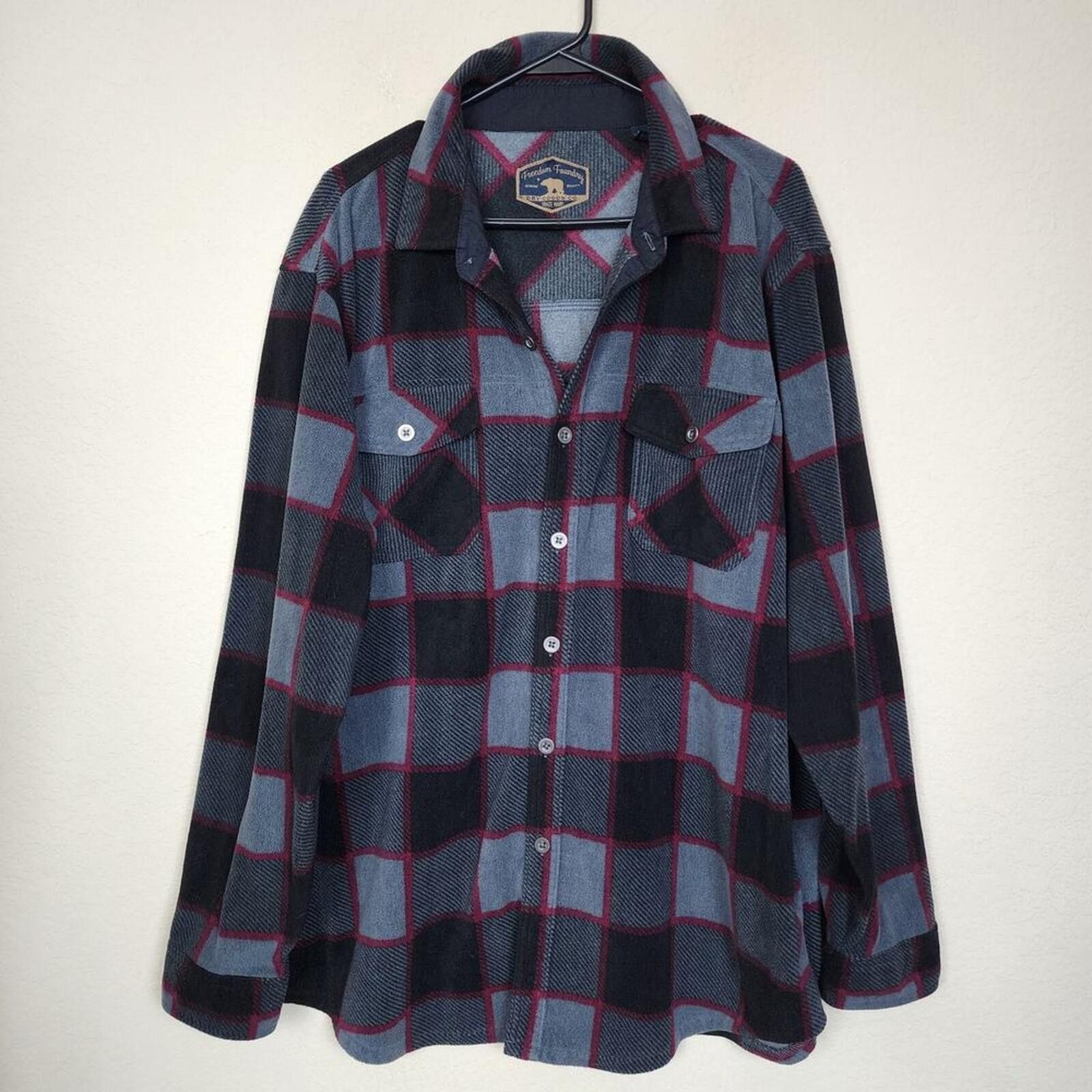 Other Freedom Foundry Plaid Flannel XXL Shirt Jacket Size XXL / US 16-18 / IT 52-54 - 1 Thumbnail
