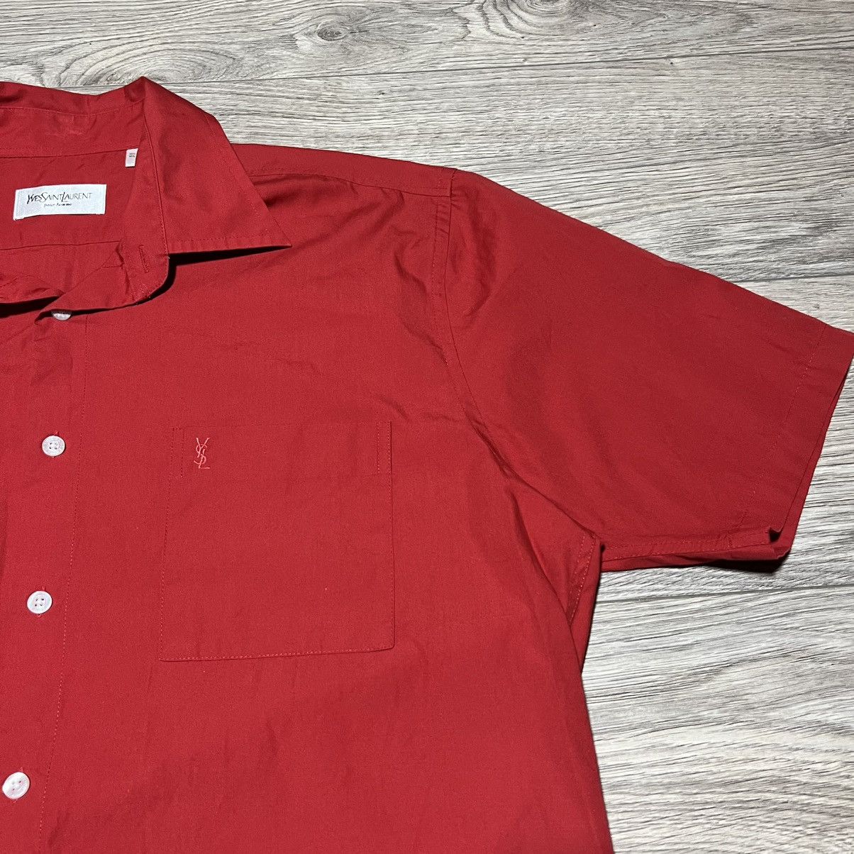 Yves Saint Laurent Yves Saint Laurent Red Shirt Size US L / EU 52-54 / 3 - 3 Thumbnail