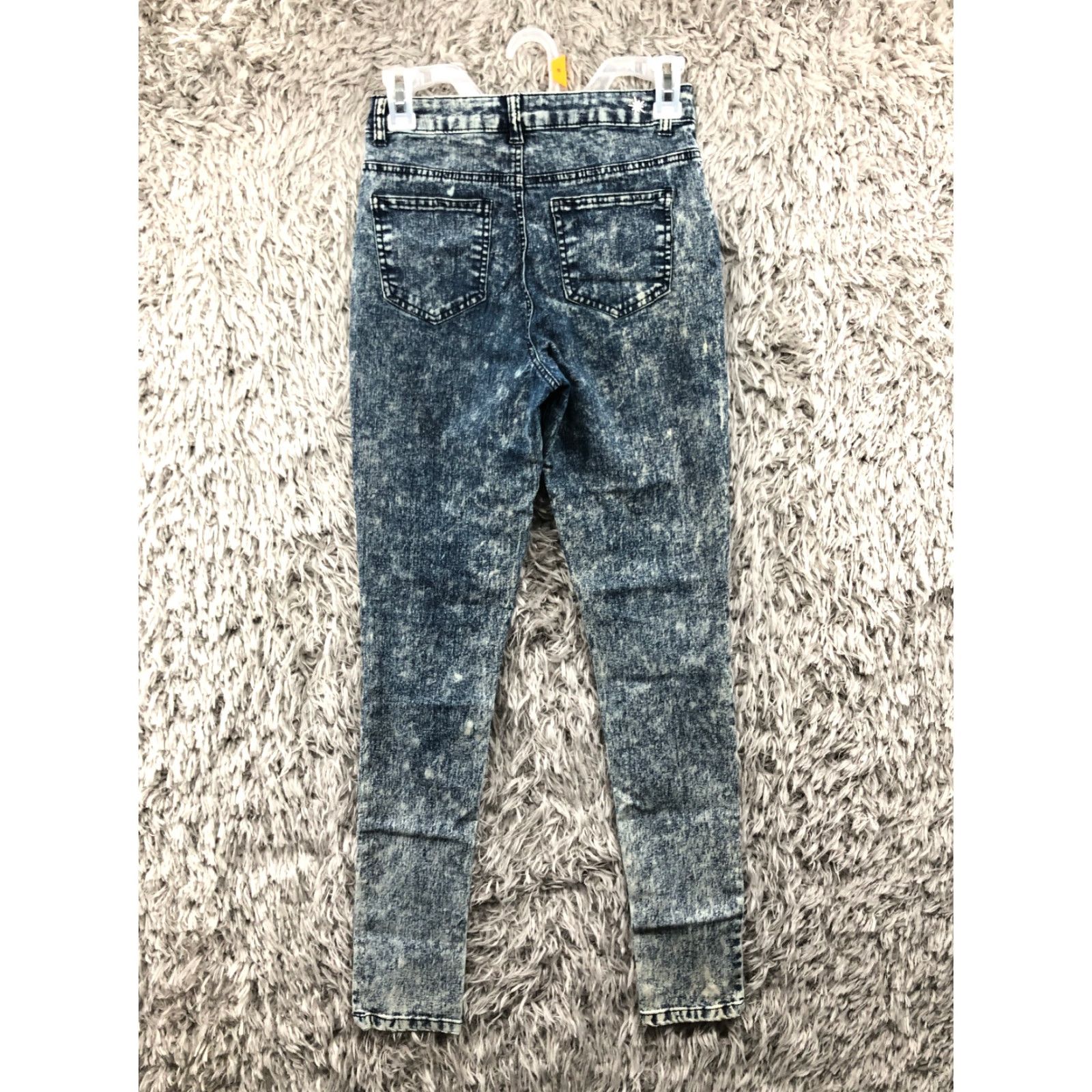 Vintage VINTAGE Crave Fame Jeans Size 3 Juniors High Rise Acid Wash Blue Denim Skinny Women Size 26" / US 2 / IT 38 - 5 Thumbnail