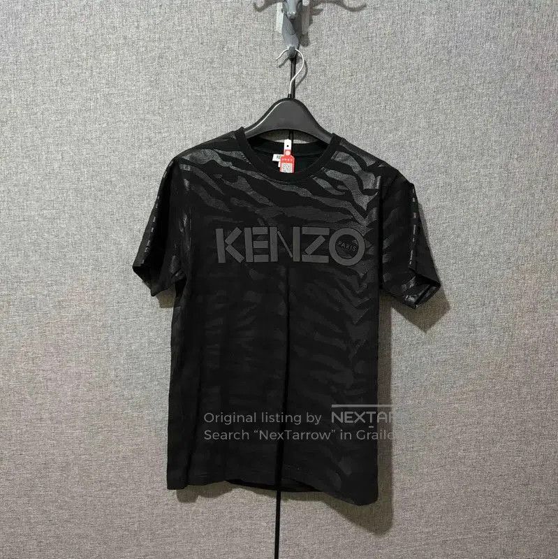 Kenzo KENZO Black Cotton Logo Embroidered T-Shirt . Size S / US 4 / IT 40 - 1 Thumbnail