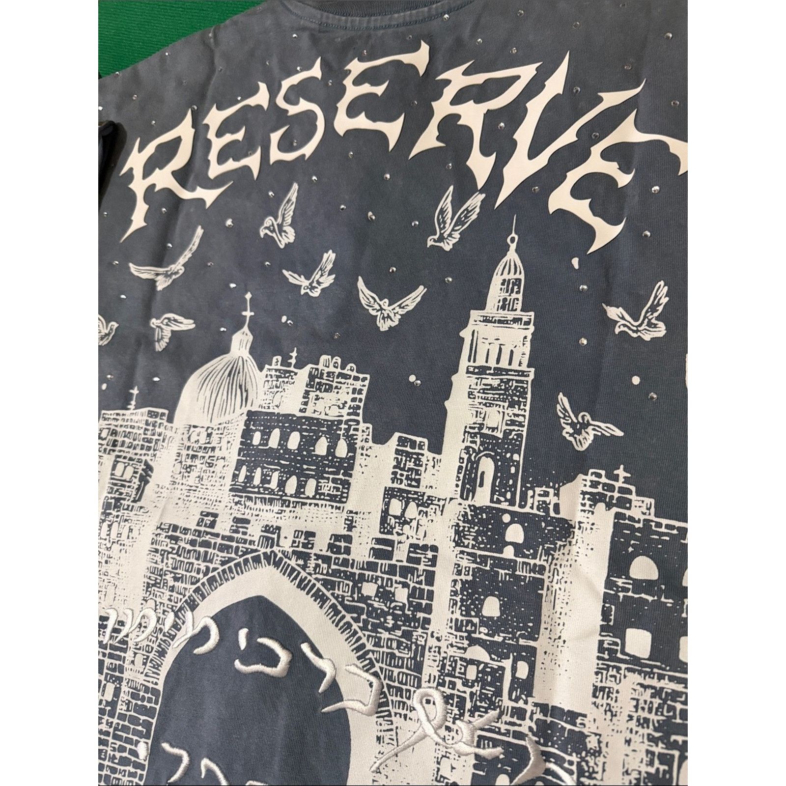 Other RESERVE “KINGDOM OF GOD” RESURRECTION - RHINESTONES TEE Size US S / EU 44-46 / 1 - 12 Thumbnail