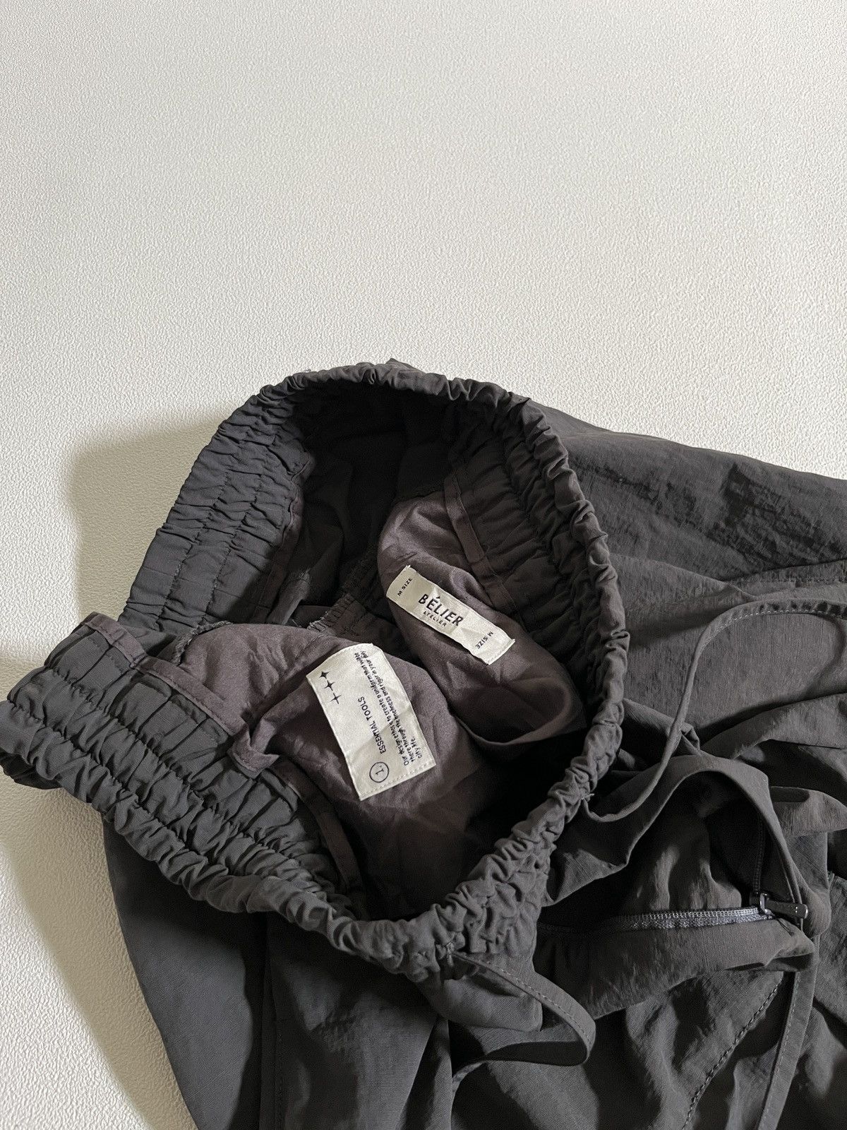 POST ARCHIVE FACTION (PAF) Belier Atelier Drizzle Cargo Pants Khaki Grey Size US 31 - 9 Thumbnail