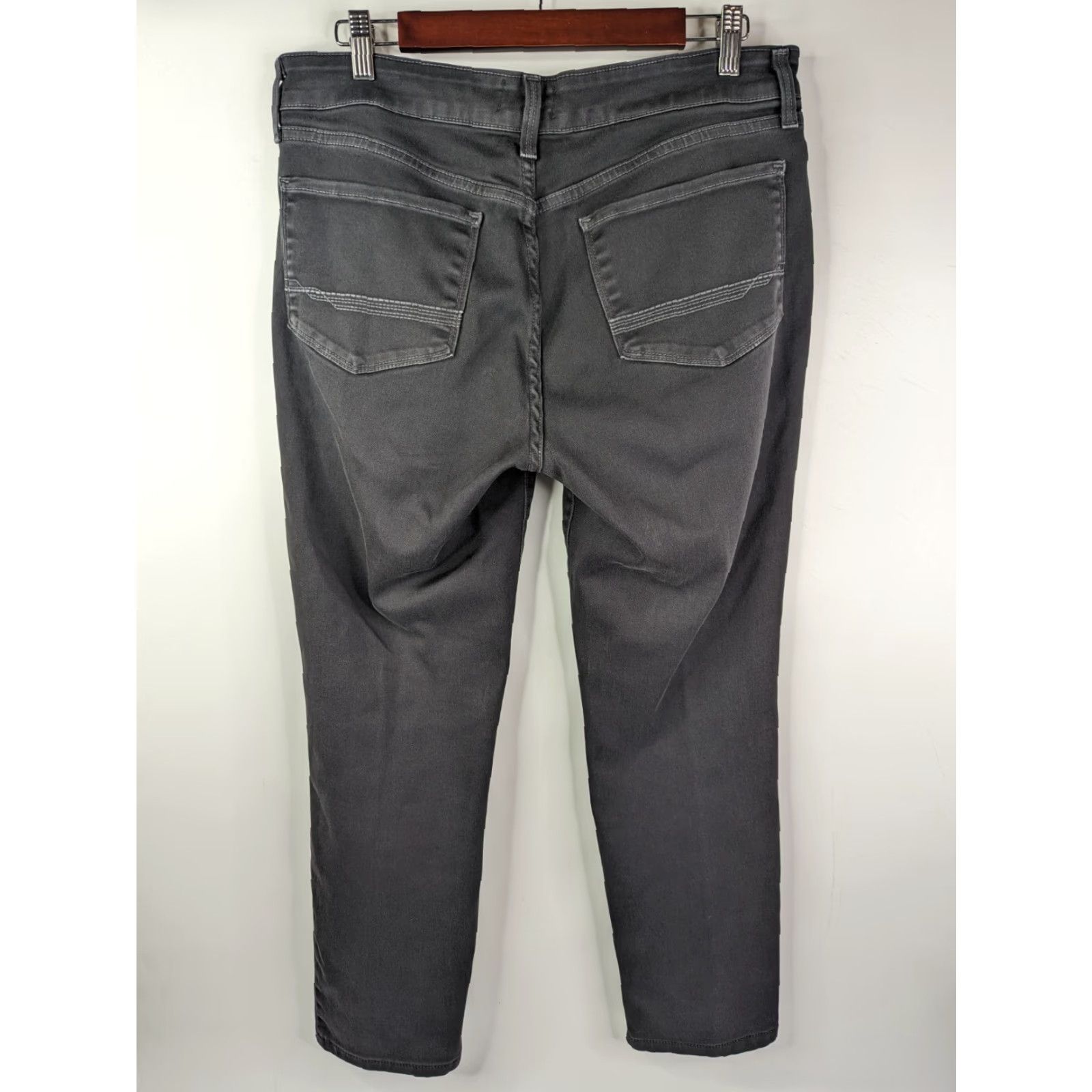 NYDJ VINTAGE NYDJ Not Your Daughters Jeans Legging Gray Denim Women's Jeans Size 10 Lift Tuck Size 32" / US 10 / IT 46 - 4 Thumbnail