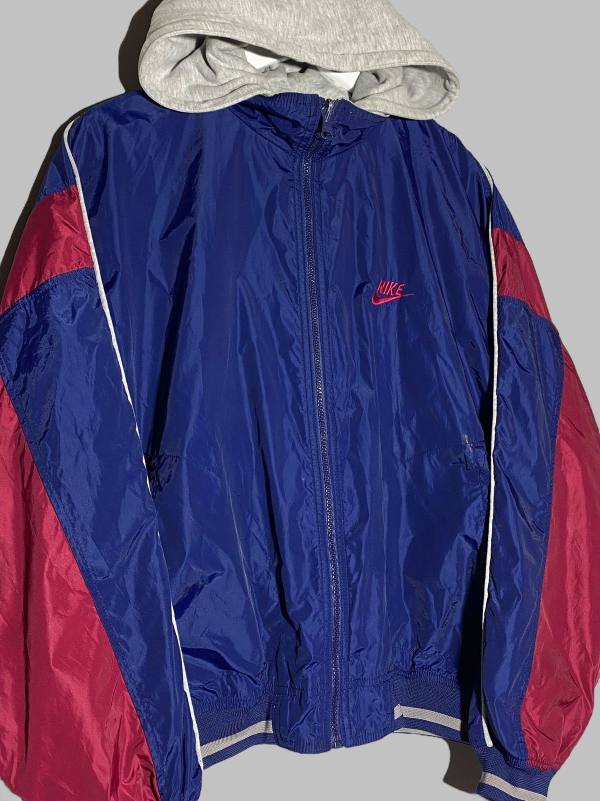 Nike Vintage 2000s Nike Swoosh Logo Reversible Jacket Size US M / EU 48-50 / 2 - 5 Thumbnail
