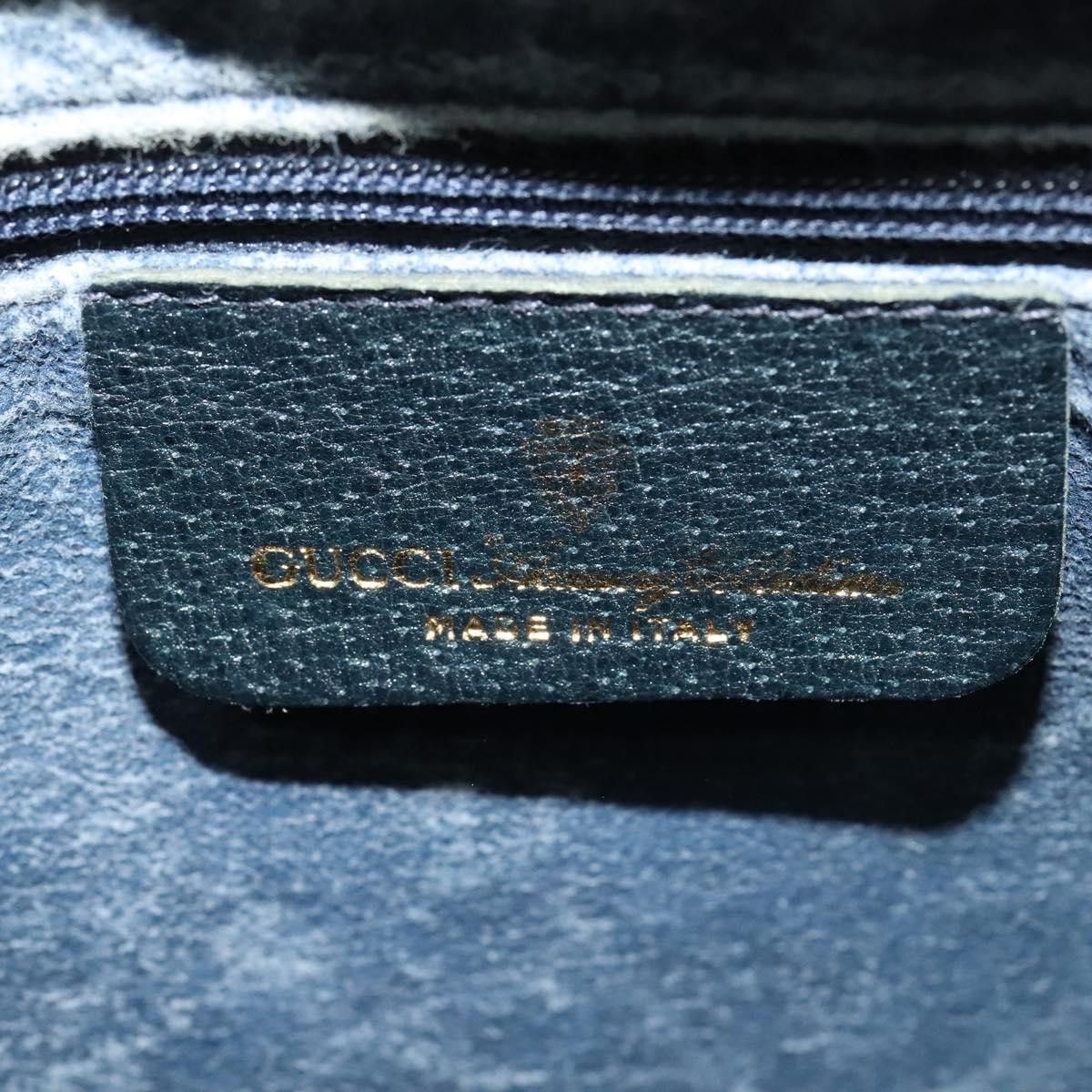 Gucci GUCCI GG Supreme Sherry Line Shoulder Bag Pvc Navy Gold 904 Size ONE SIZE - 15 Thumbnail
