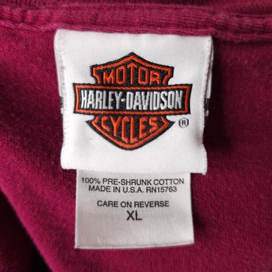 Harley Davidson Harley Davidson T Shirt Mens Size XL Red Dales Mt Vernon Size US XL / EU 56 / 4 - 7 Thumbnail