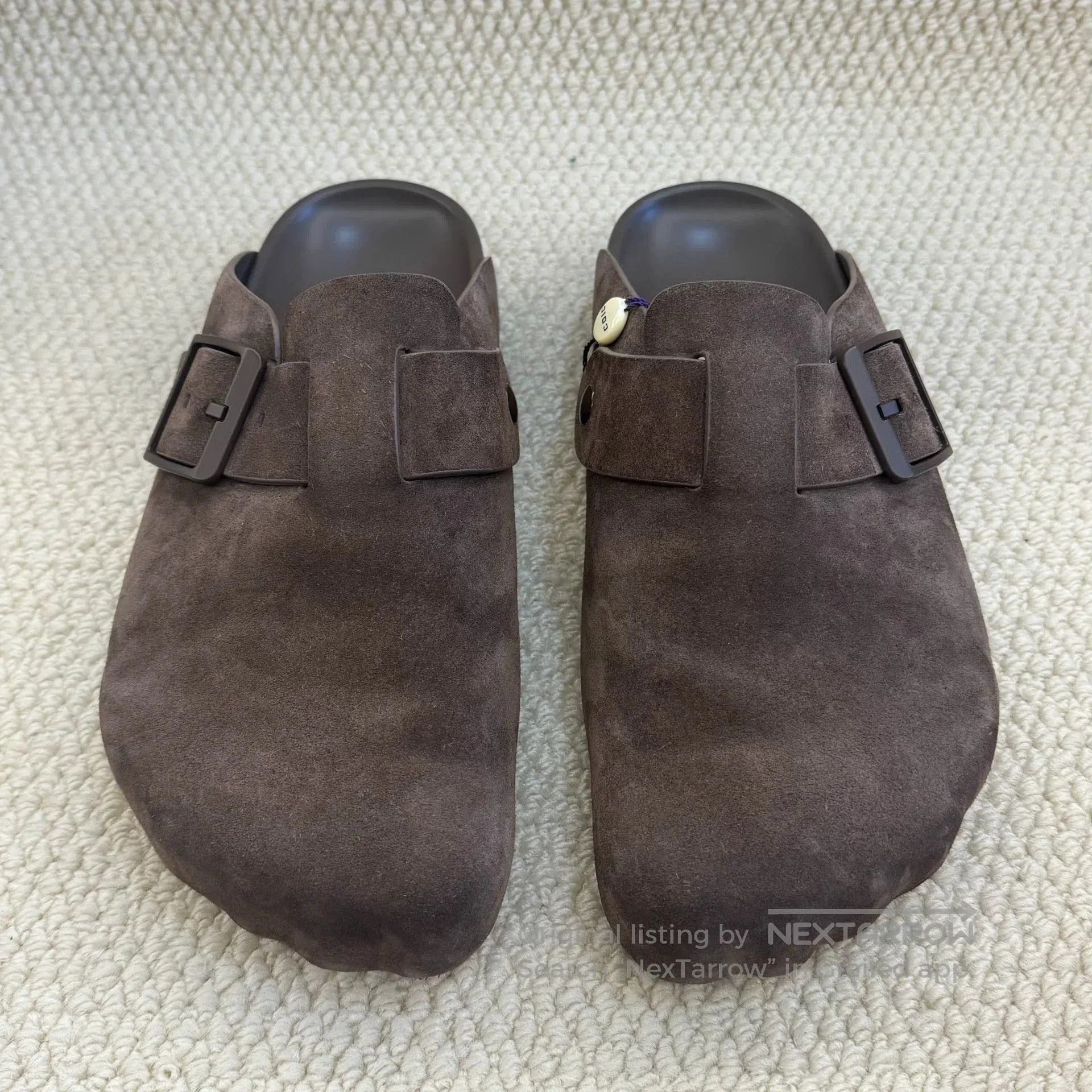 Balenciaga brown suede slip. Size US 10 / EU 43 - 2 Thumbnail