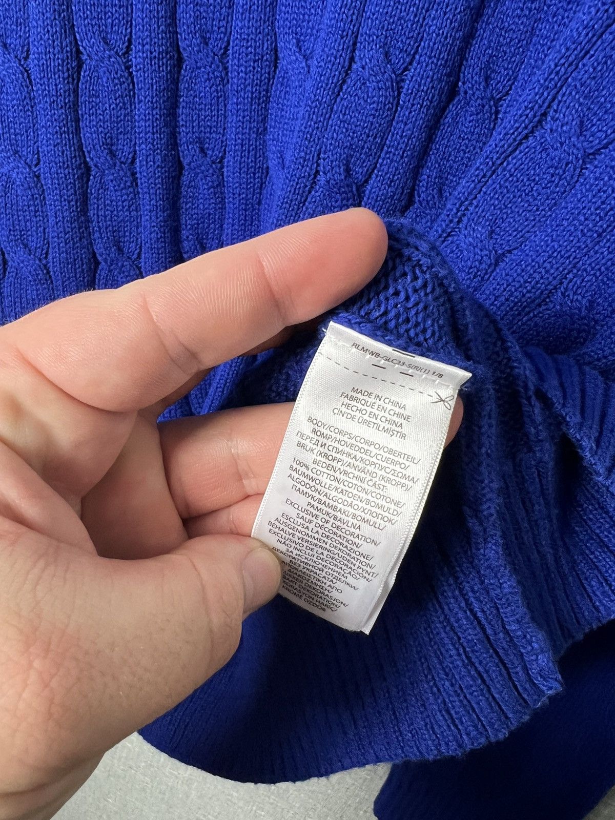 Polo Ralph Lauren The Iconic Cable Polo Ralph Lauren Crew Knitted Sweater Size US XXL / EU 58 / 5 - 10 Thumbnail