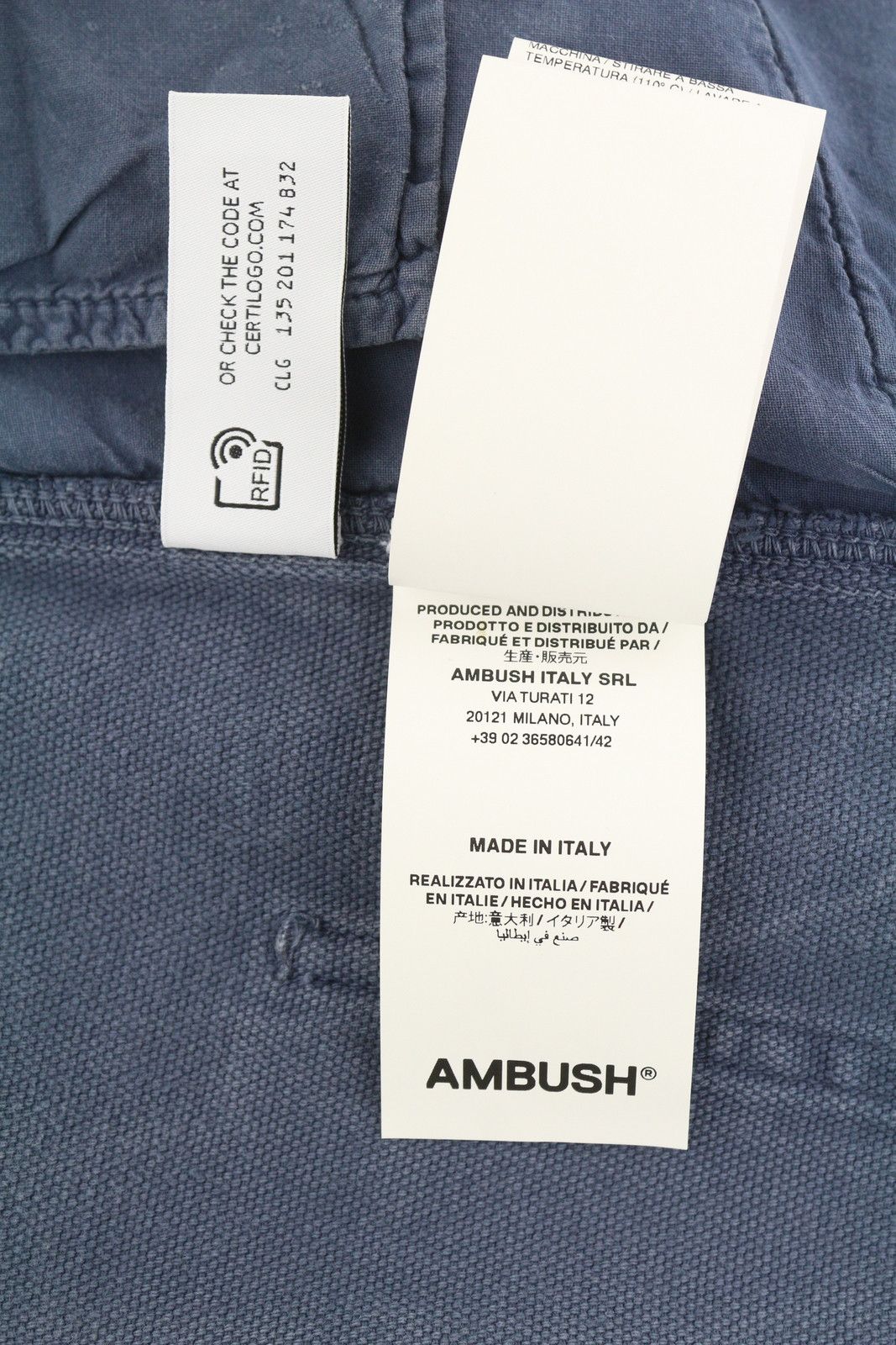 Ambush Design WORKER XL Navy Loose Fit Patch Pockets Zip RRP415 86513 Size US 36 / EU 52 - 8 Thumbnail