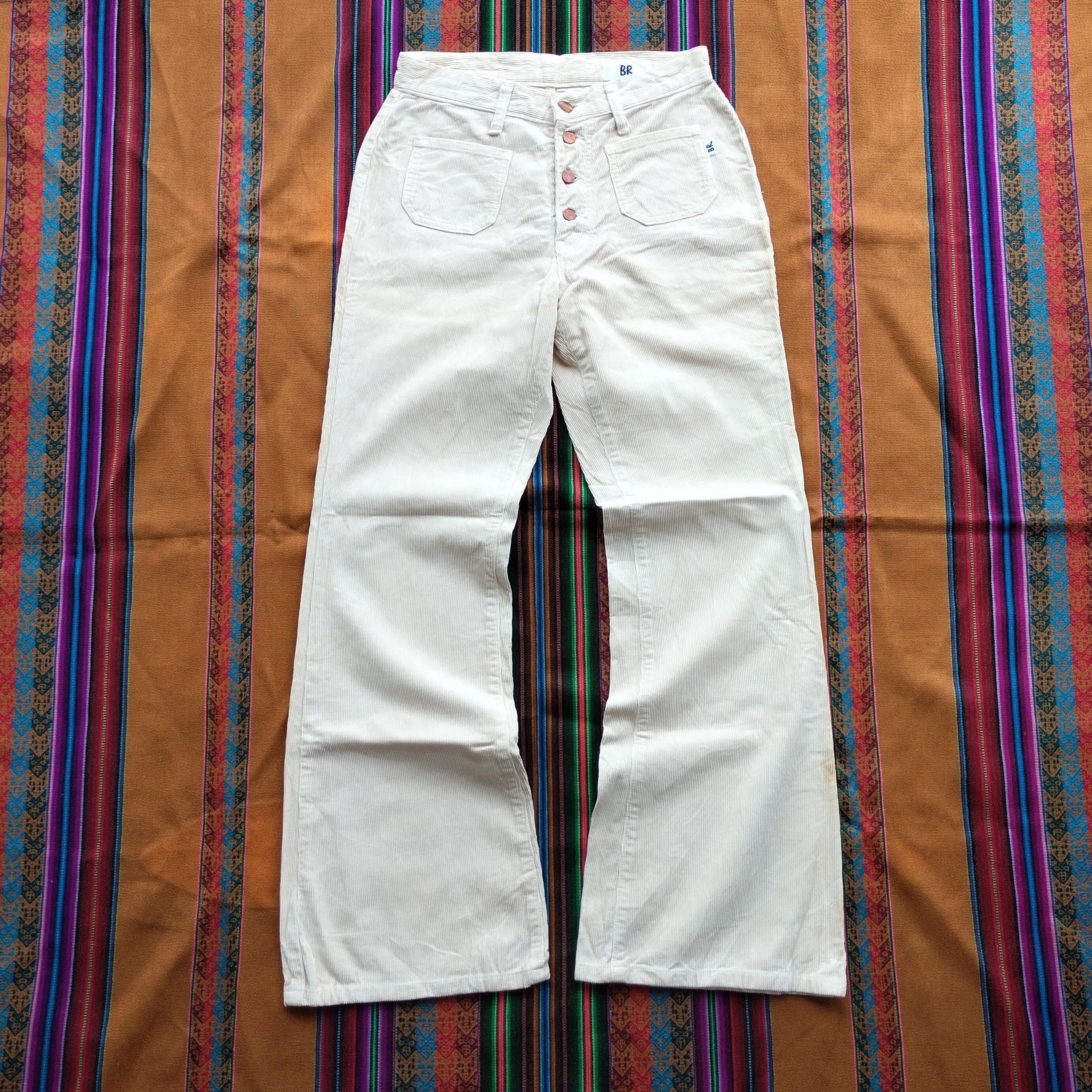 Vintage Vintage BR front pocket flare corduroy pants Size 27" / US 4 / IT 40 - 1 Thumbnail