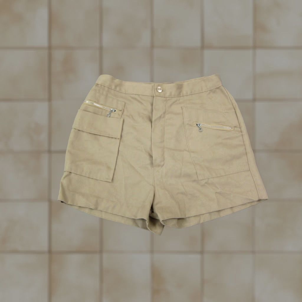Sears VINTAGE Sears Juniors Shorts Chino Size 11 26 Beige Khaki Casual 80s 90s Preppy Womens Men? Size 26" / US 2 / IT 38 - 1 Thumbnail