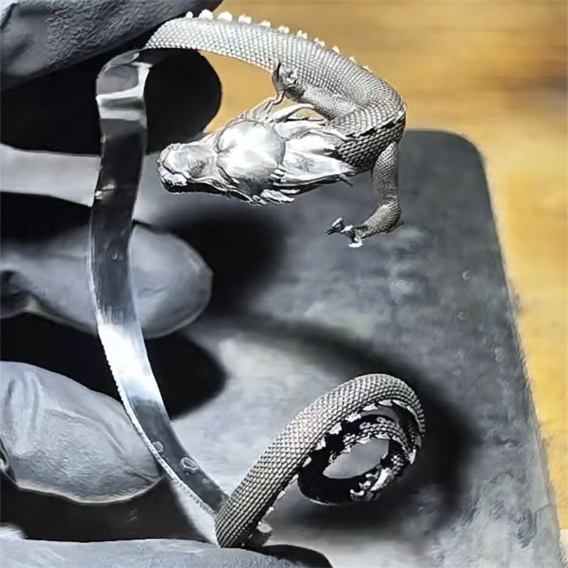 Jewelry Domineering Dragon Shape Cuff Bracelet Size ONE SIZE - 4 Thumbnail