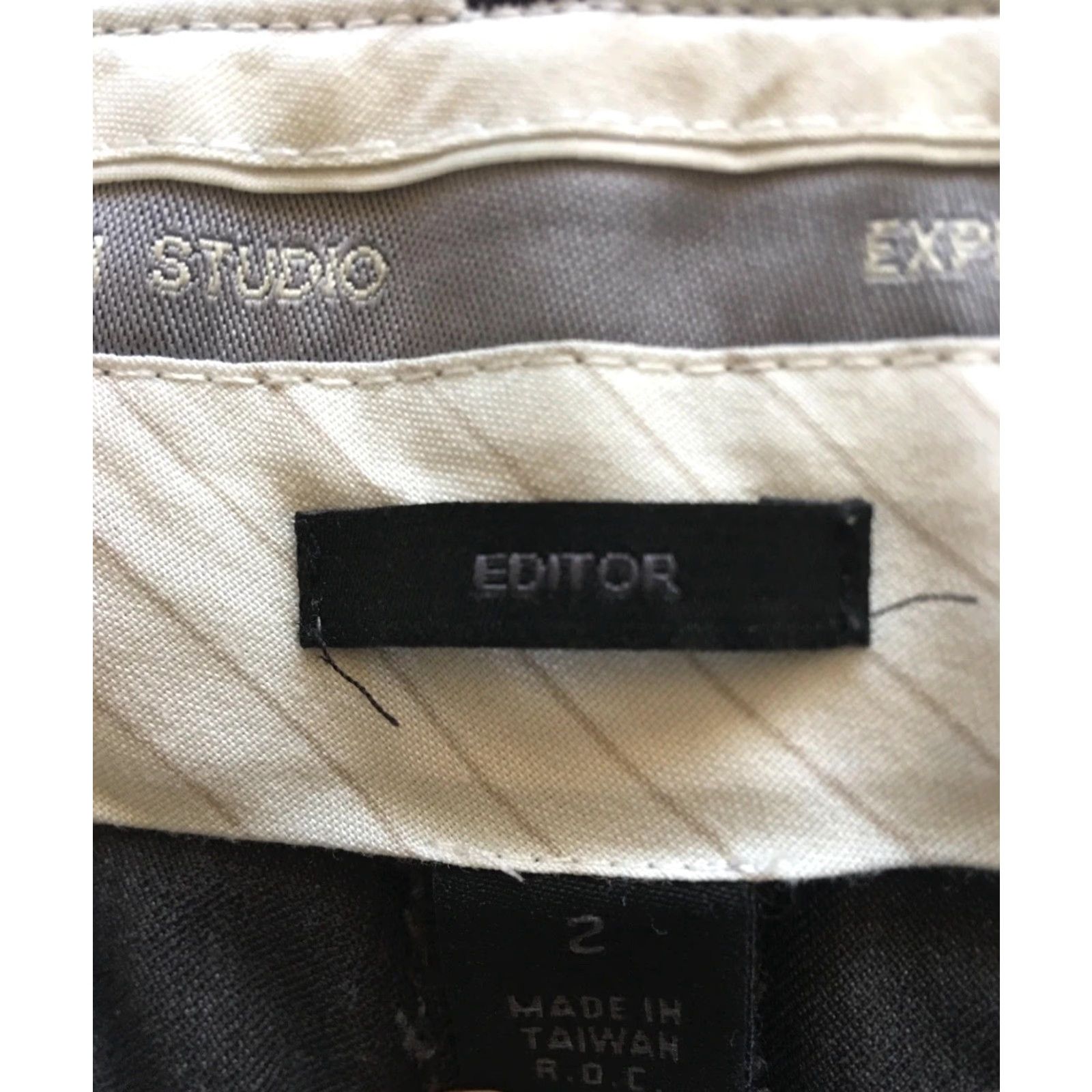 Vintage VINTAGE Express Design Studio Dress Pants Gray Womens Size 2 Bootcut Work / B4 (Note: Original did not indicate vintage; removed) Size 26" / US 2 / IT 38 - 4 Thumbnail