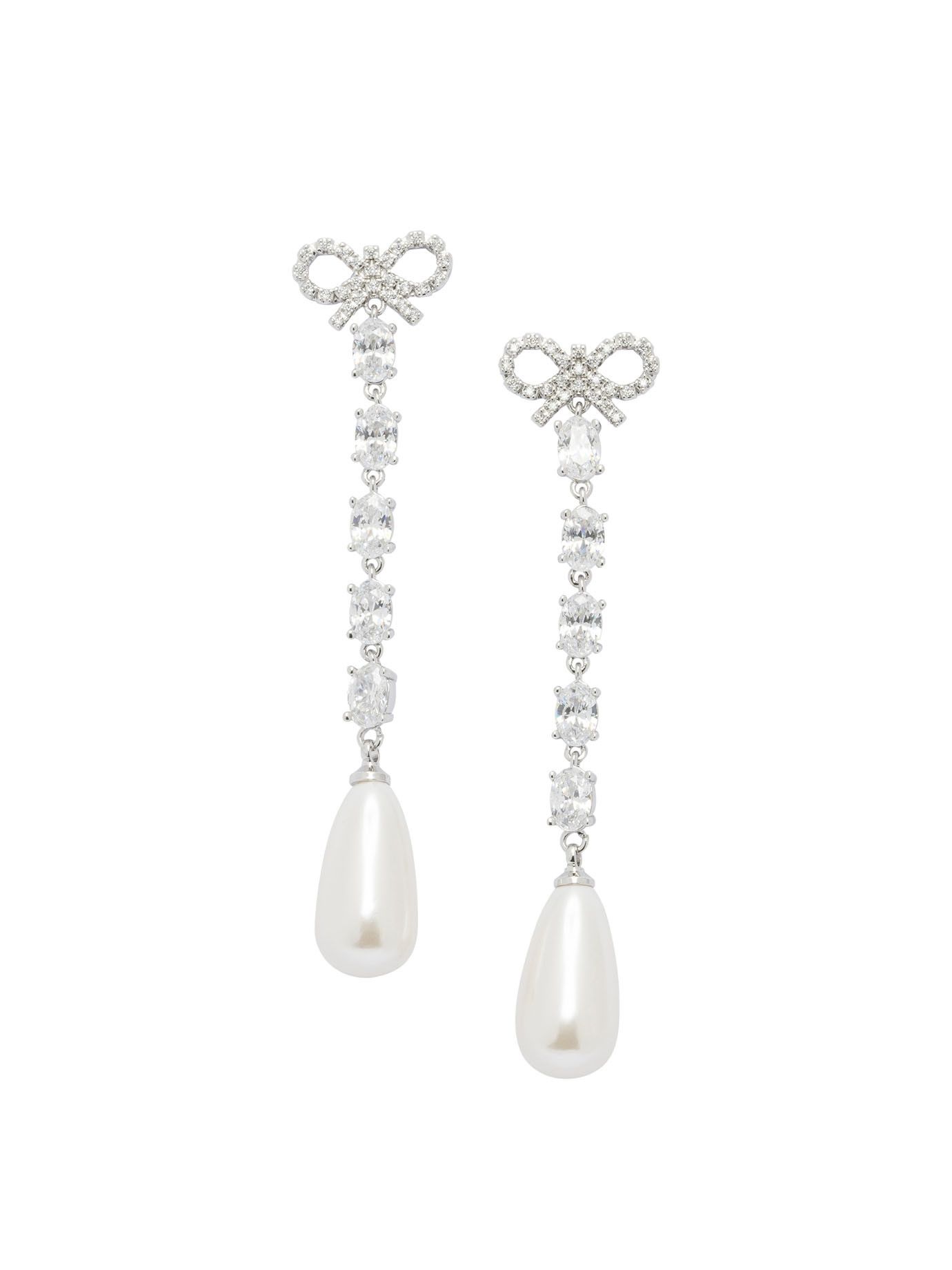 Self-Portrait Self-Portrait Bow And Pearl Earrings Women - USA Duties Paid Size ONE SIZE - 1 Thumbnail