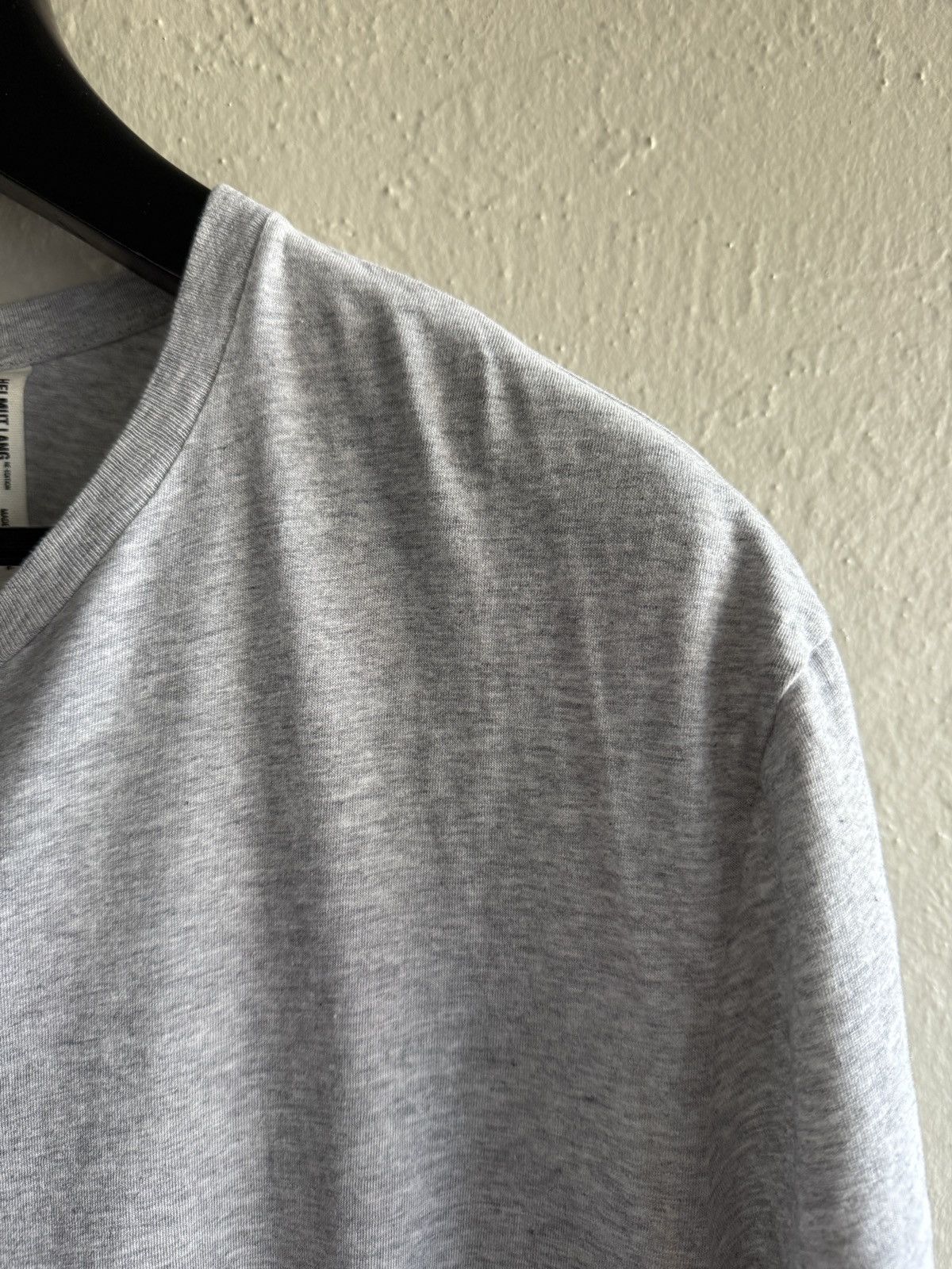 Helmut Lang Helmet Lang Heather Gray Red Stripe T-Shirt Size US XXL / EU 58 / 5 - 2 Thumbnail