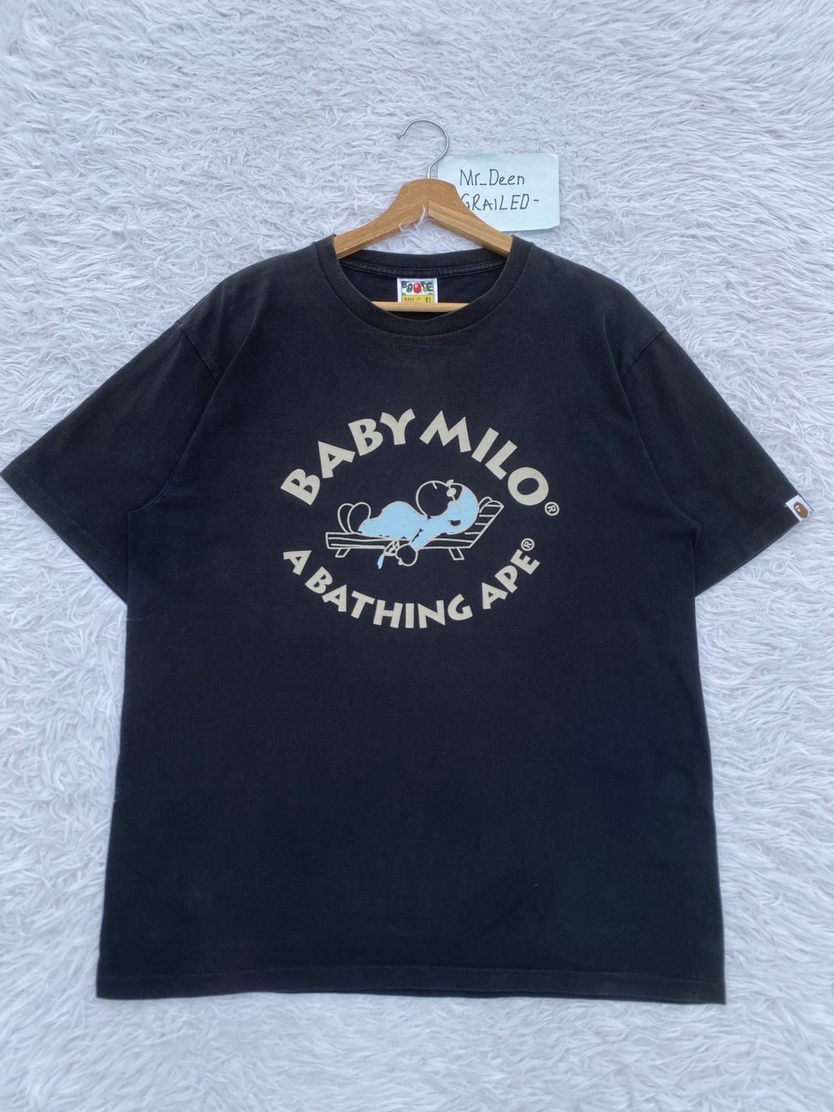 Bape Rare BAPE By Baby Milo Rest In Bed Picnic Tshirt Size US XL / EU 56 / 4 - 2 Thumbnail